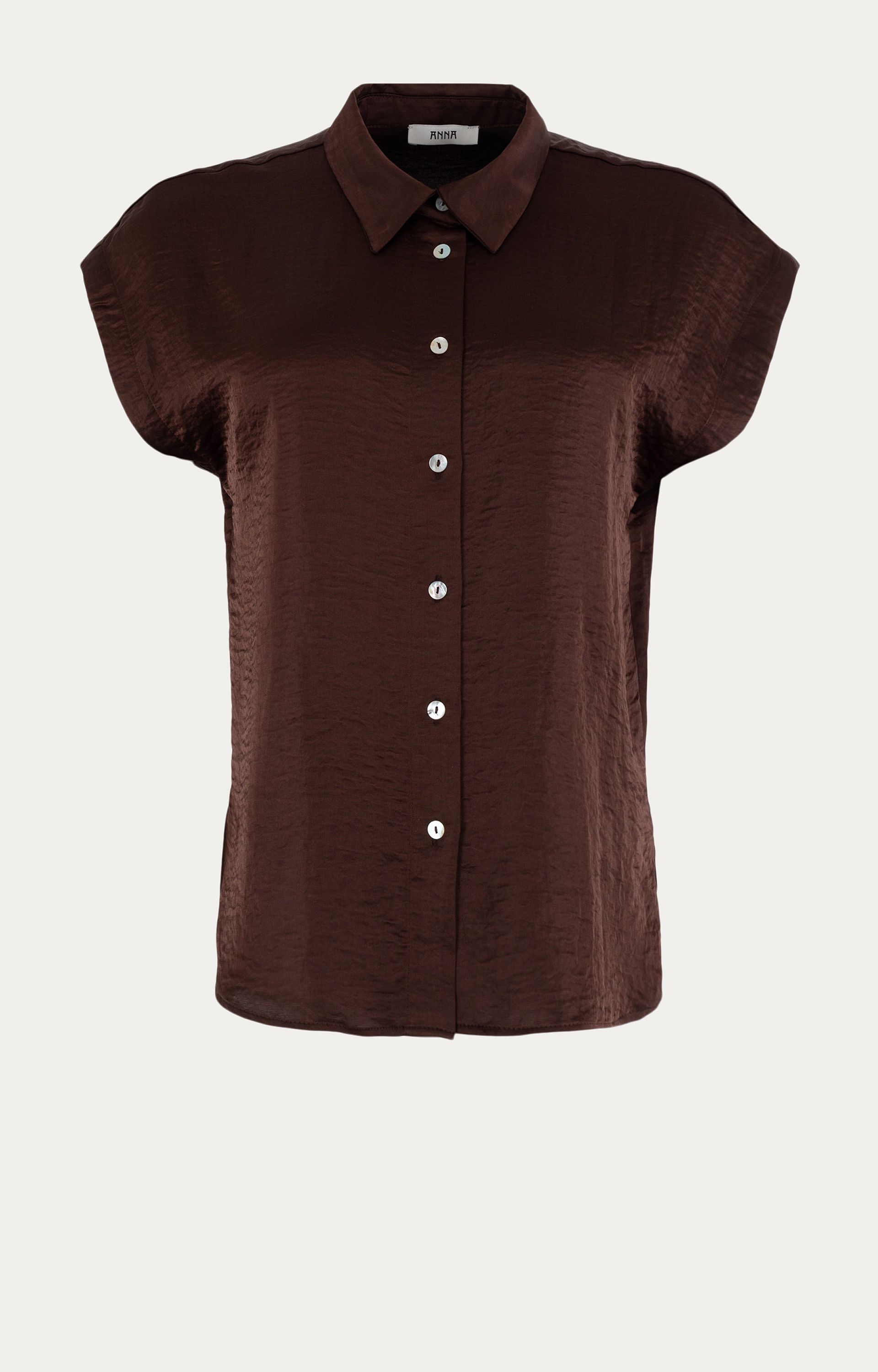 Blouse met satijnlook