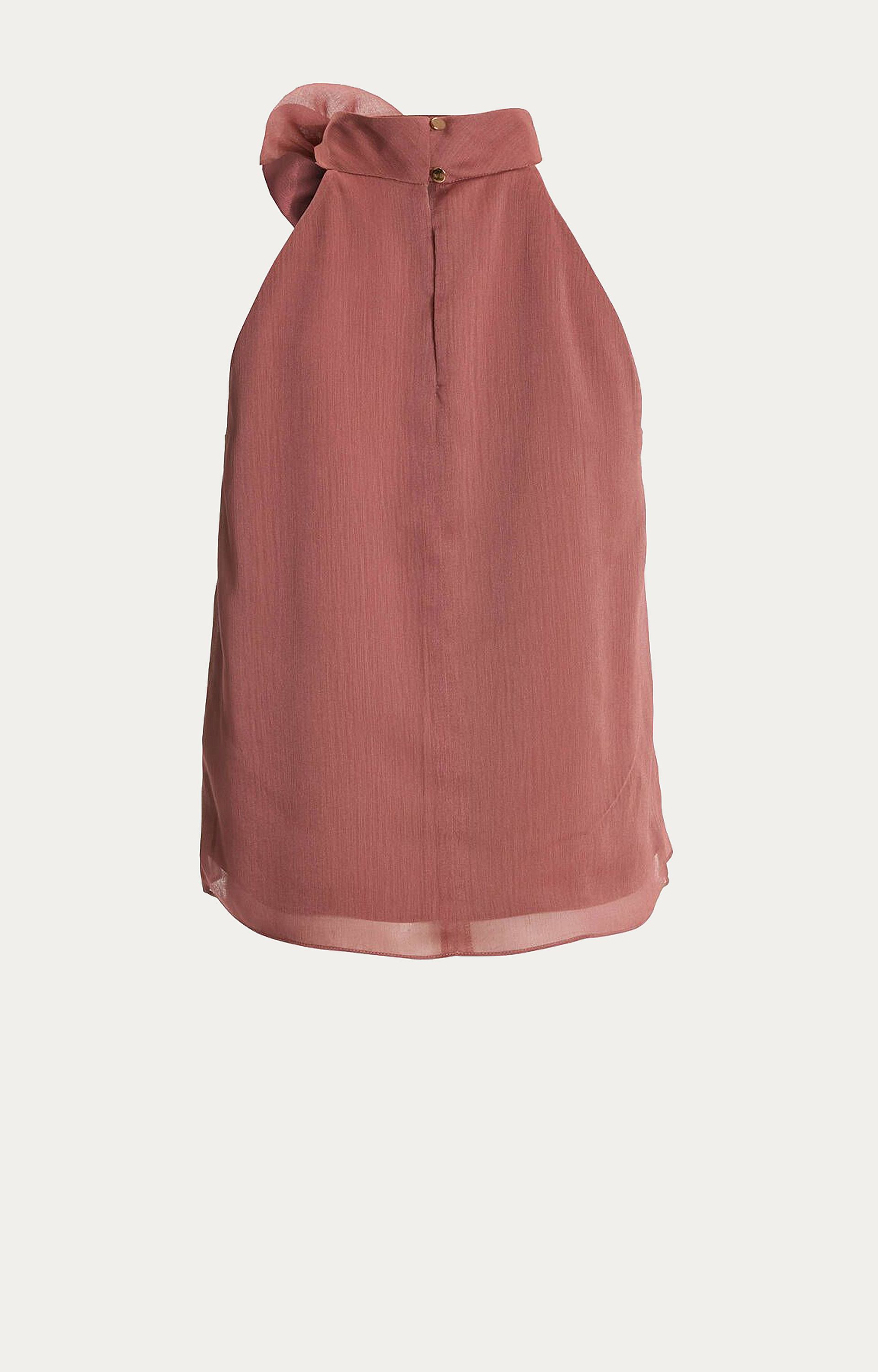 Blouse met halterhals