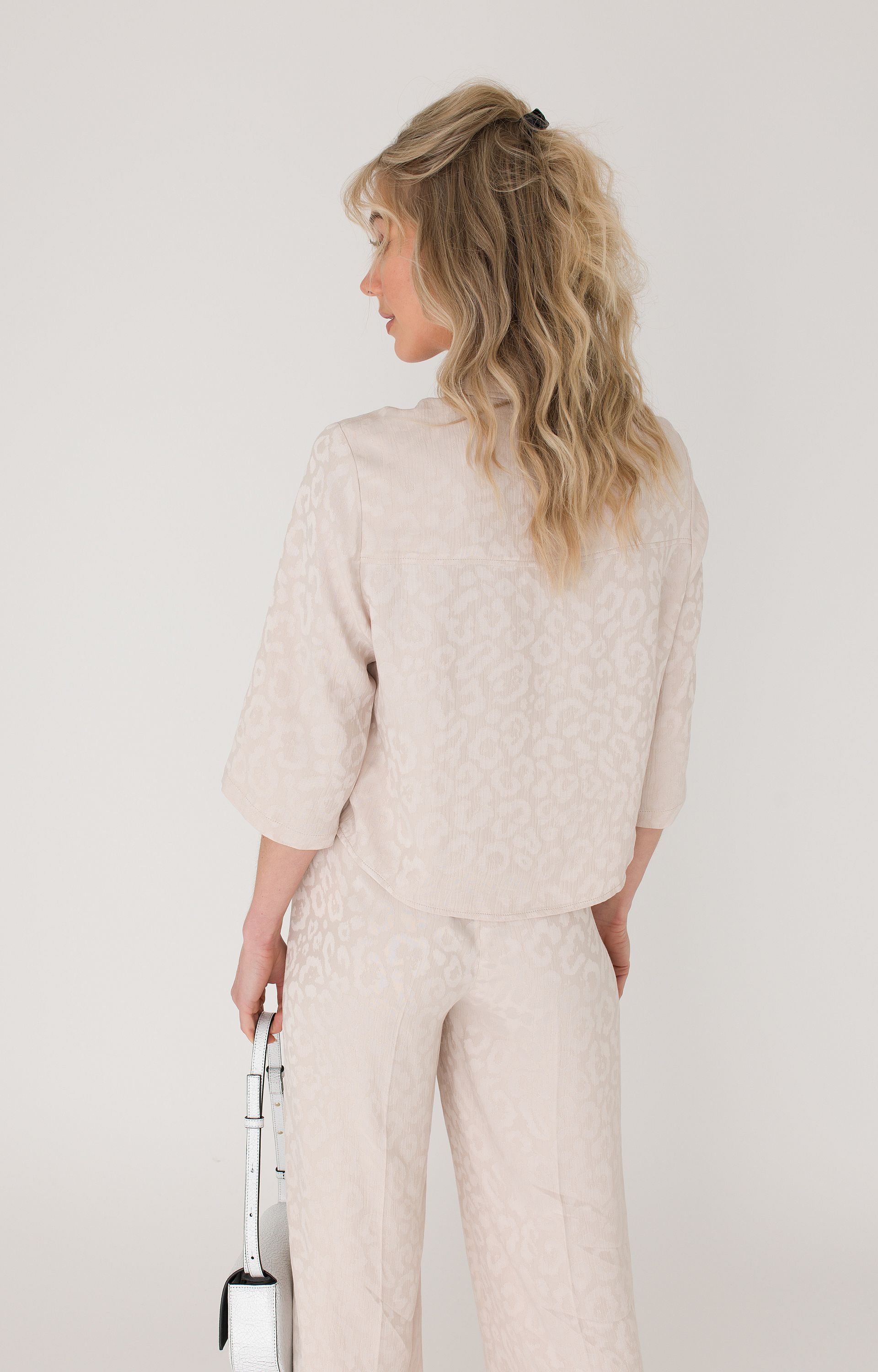 Blouse met panterprint
