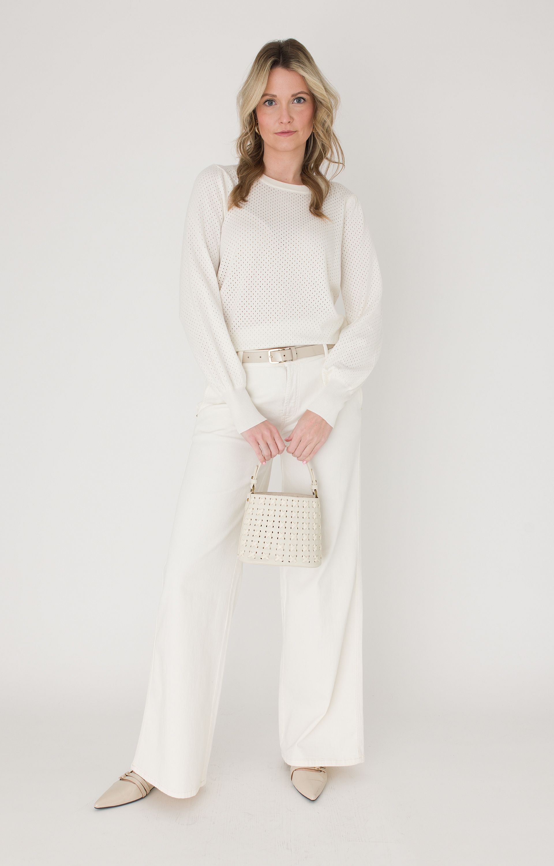 Opengewerkte pullover