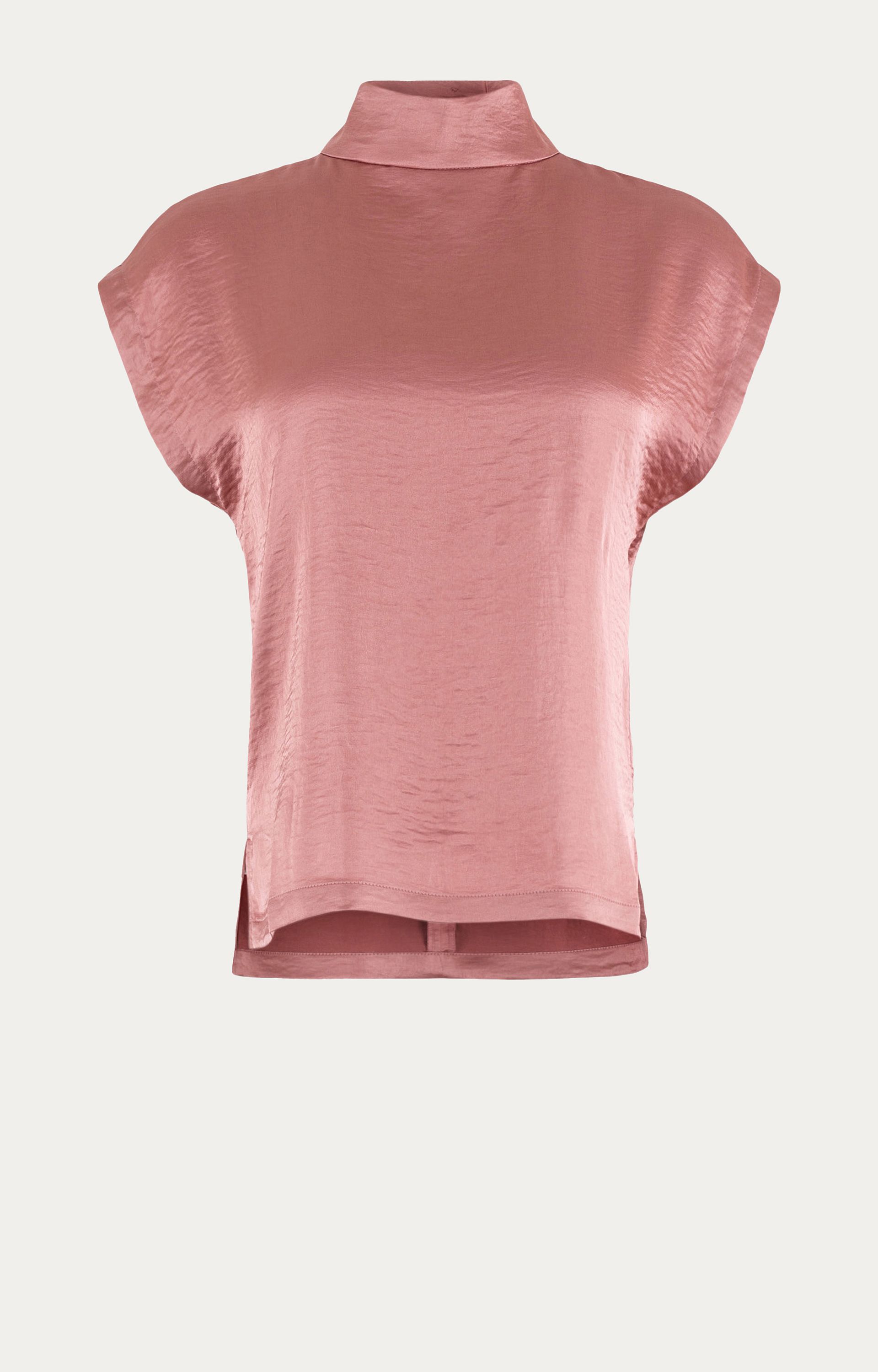 Blouse met satijnlook