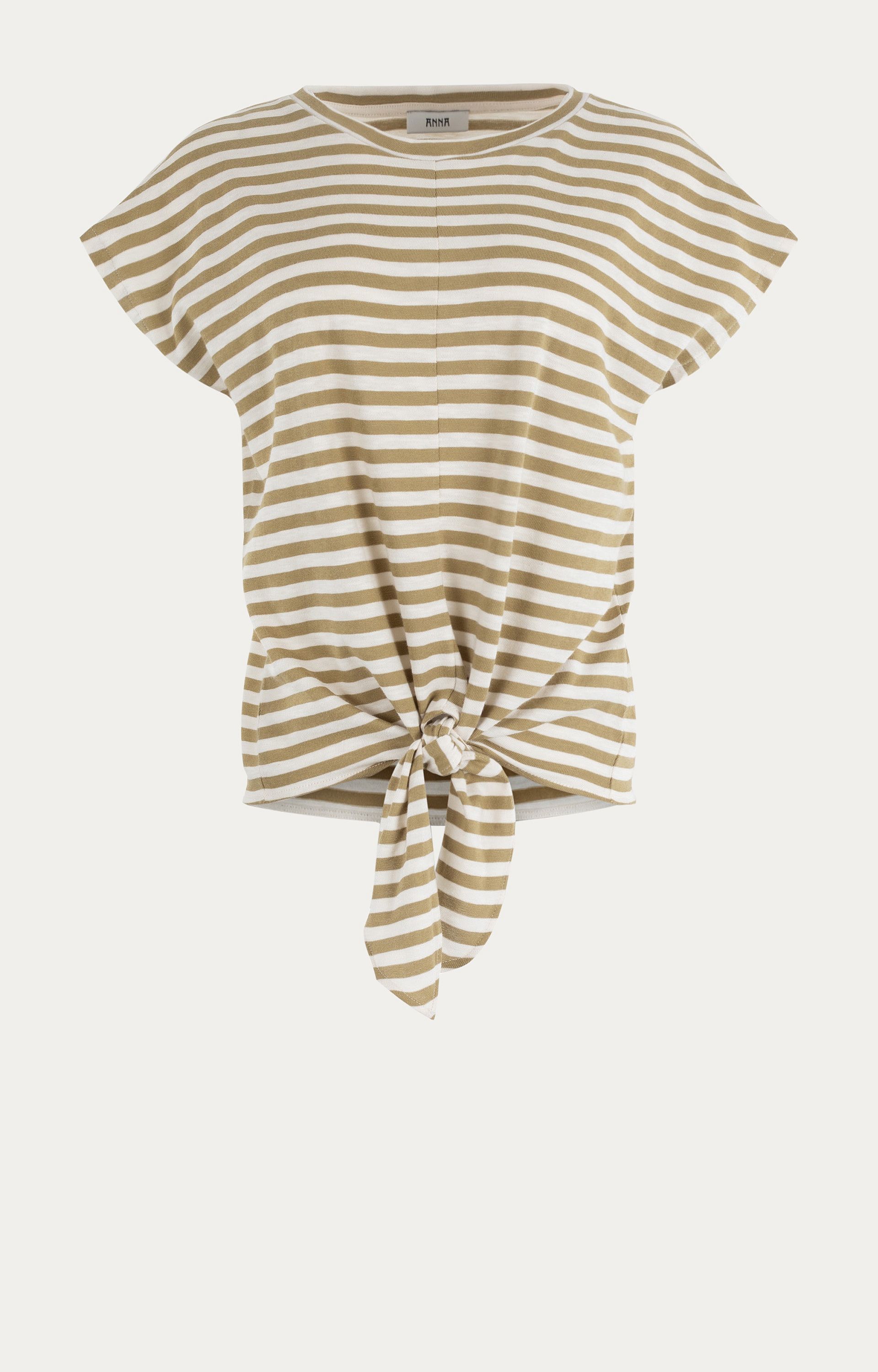 T-shirt met knoop