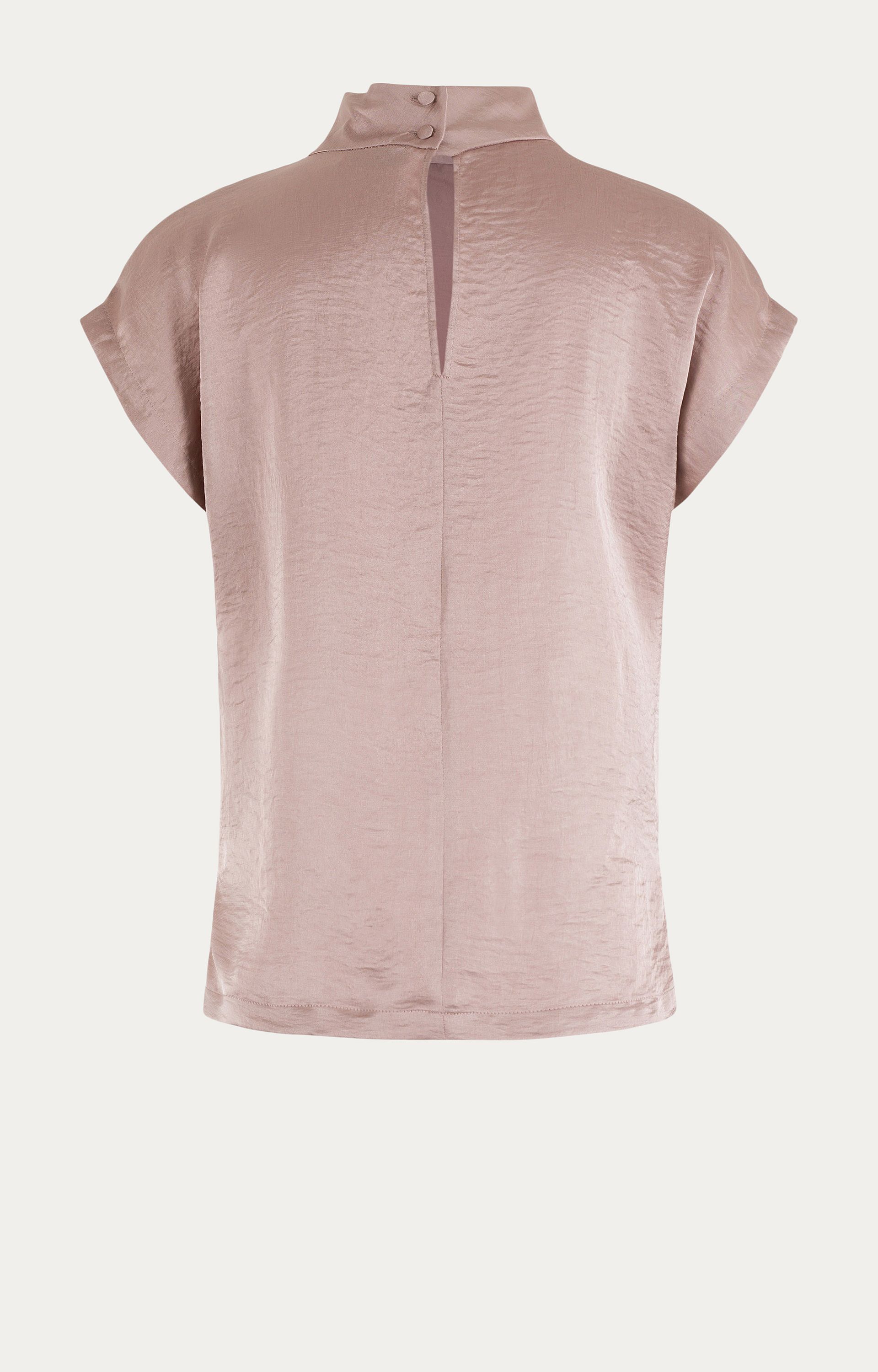 Blouse met satijnlook