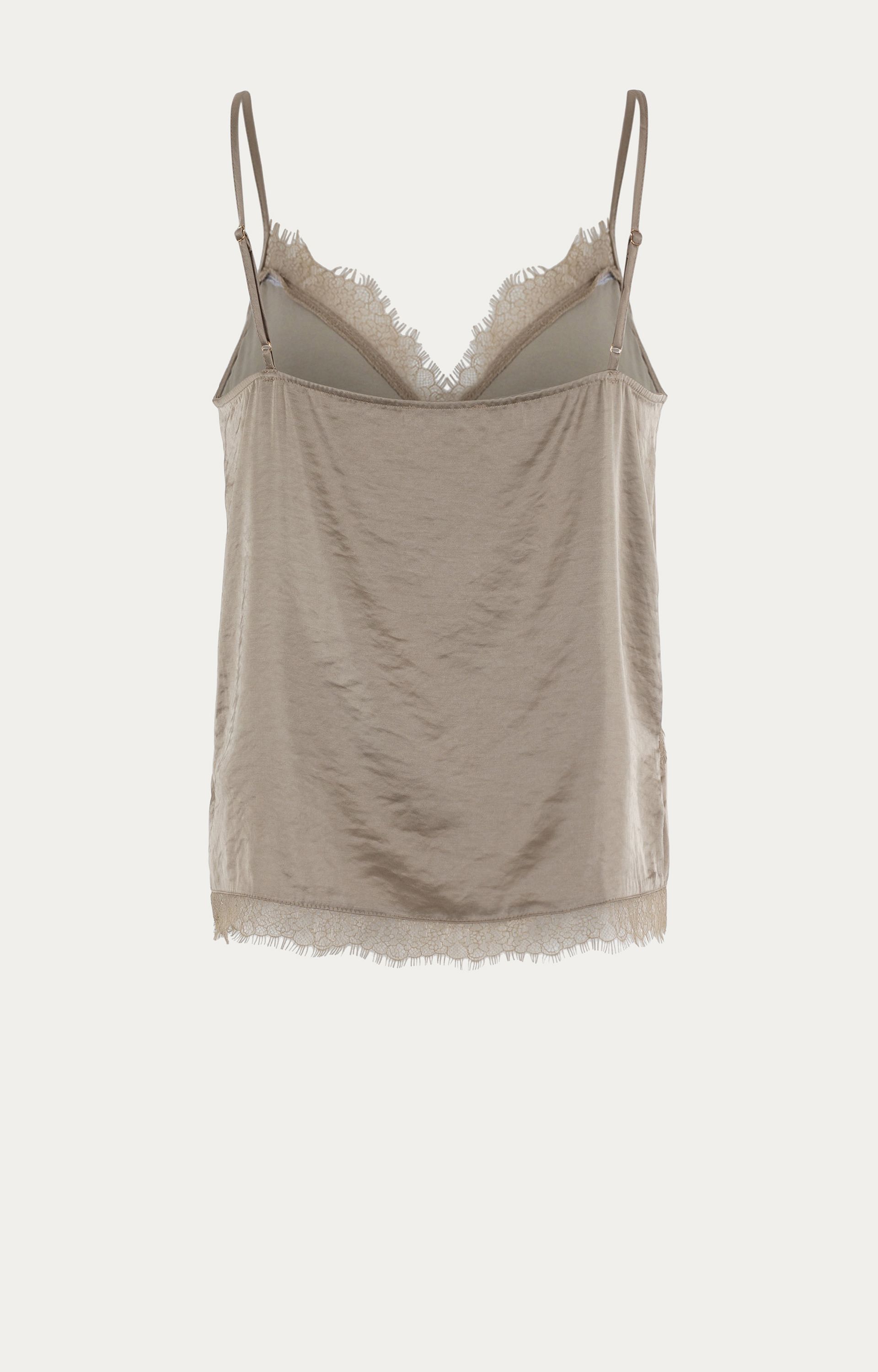 Lingerie top satijnlook