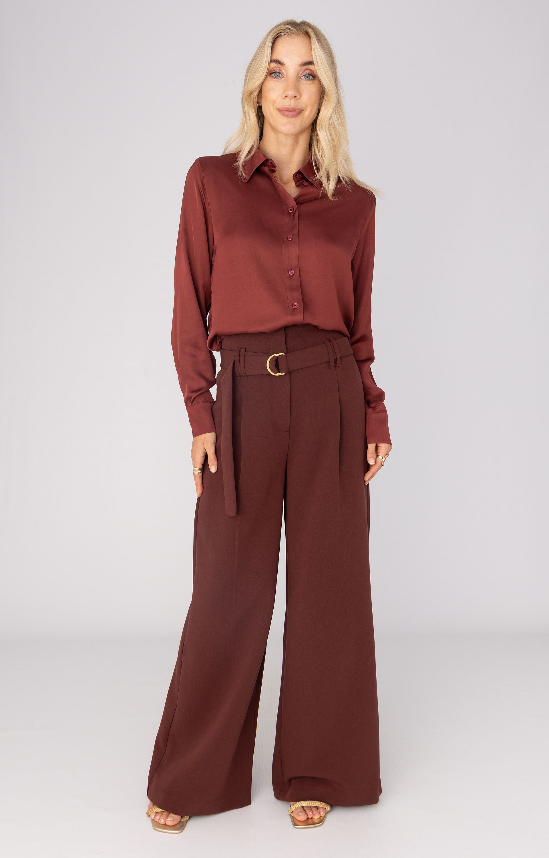 Blouse met glans 