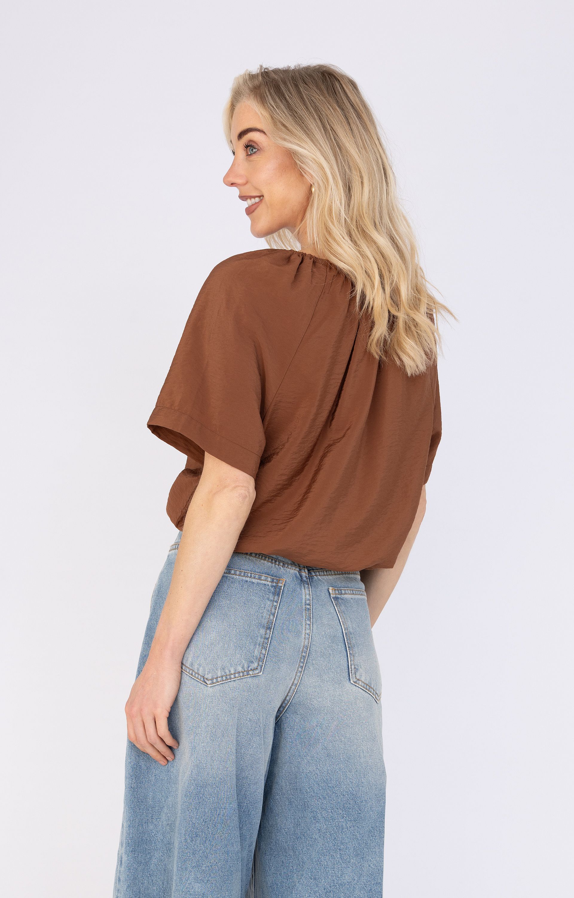 Soepelvallende blouse