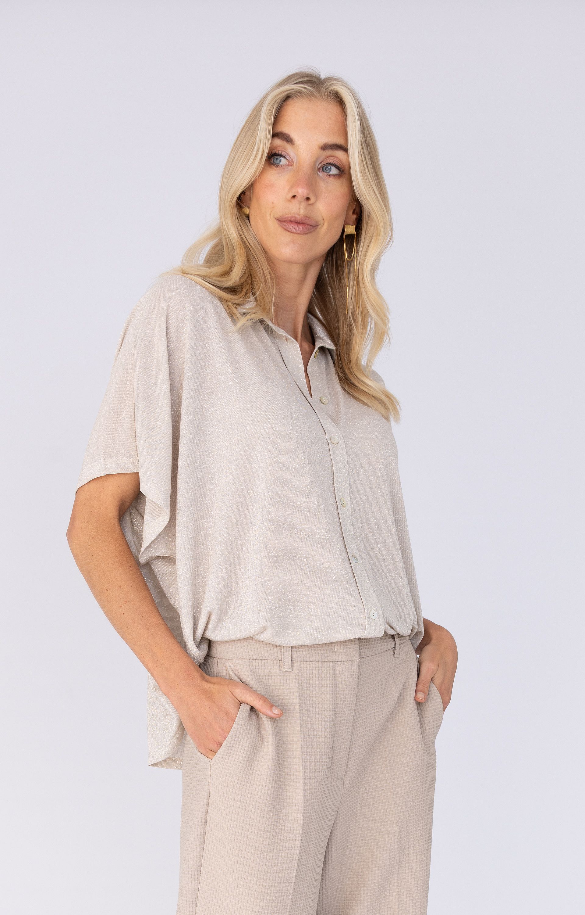 Blouse met lurex
