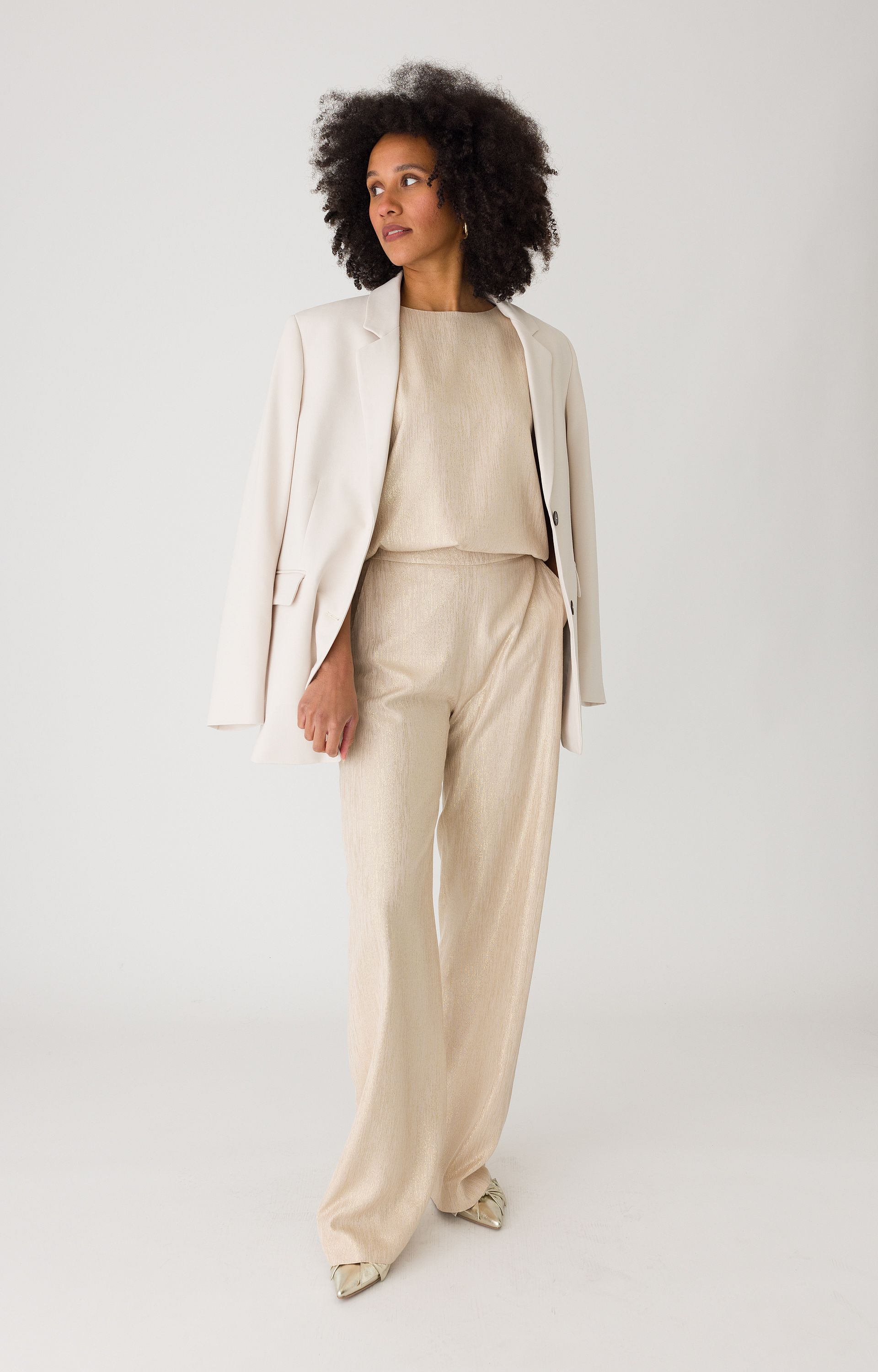 Broek met lurex