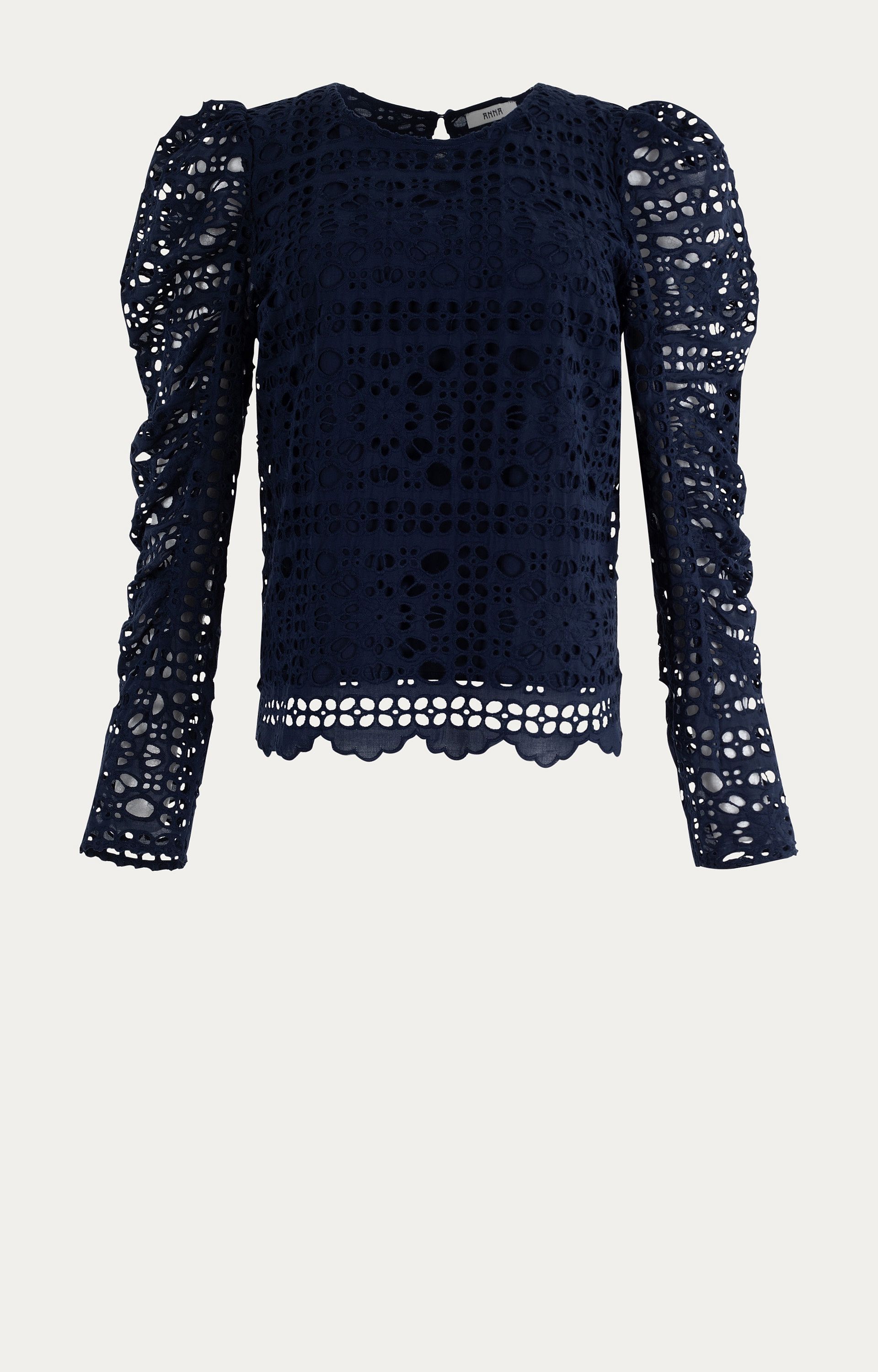 Blouse met broderie 