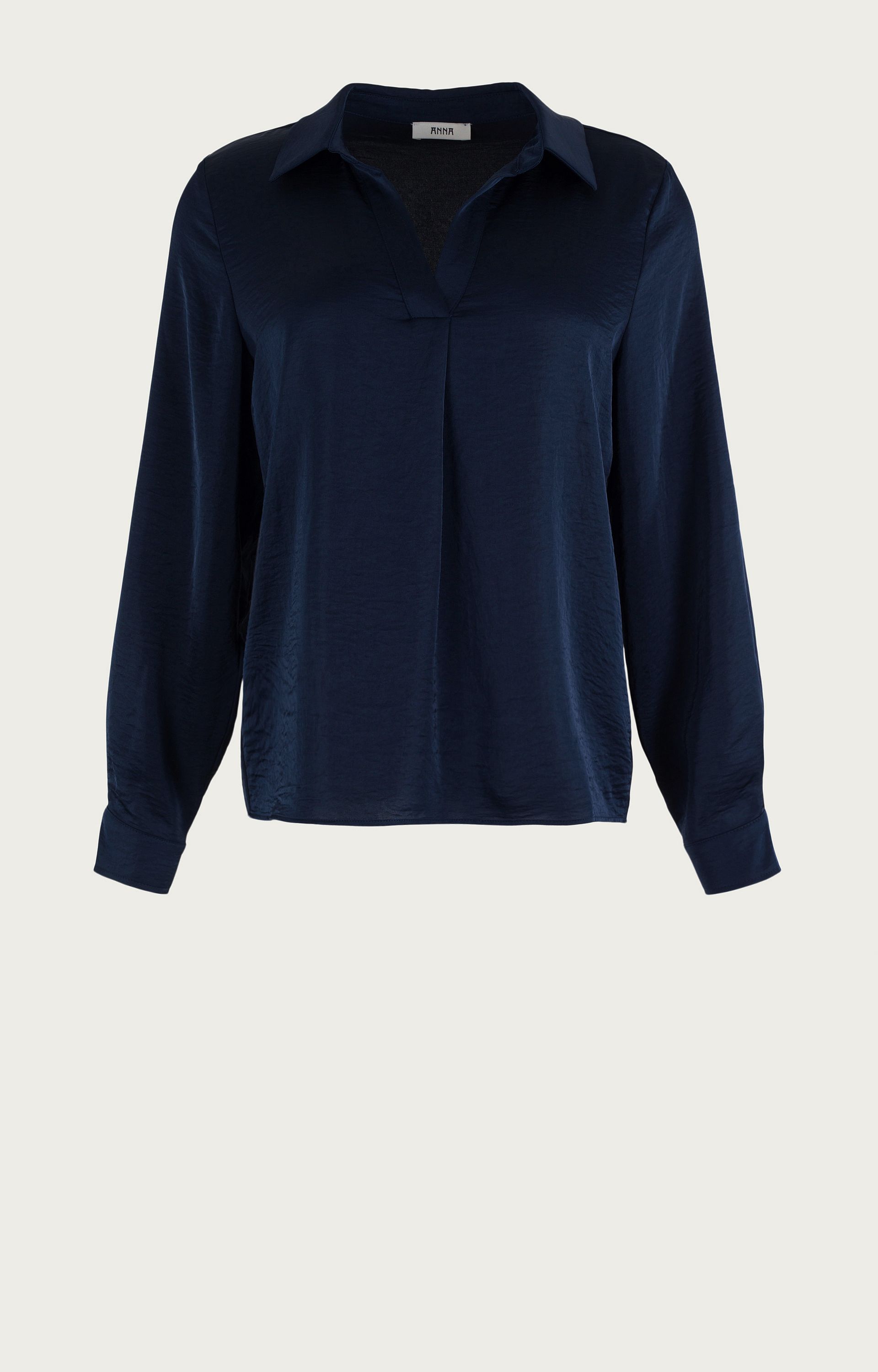 Blouse met satijnlook