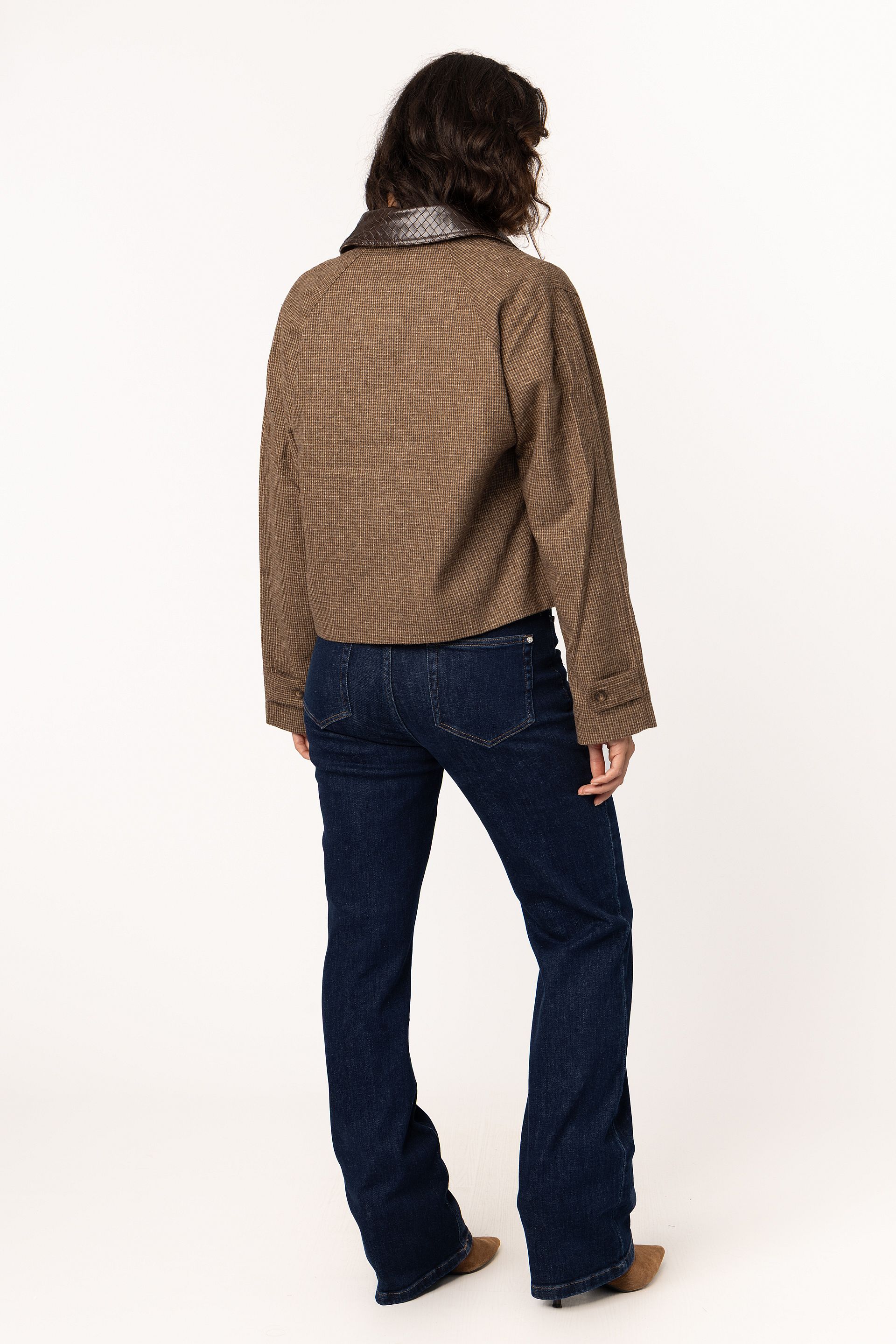 Blazer met ruitdessin 