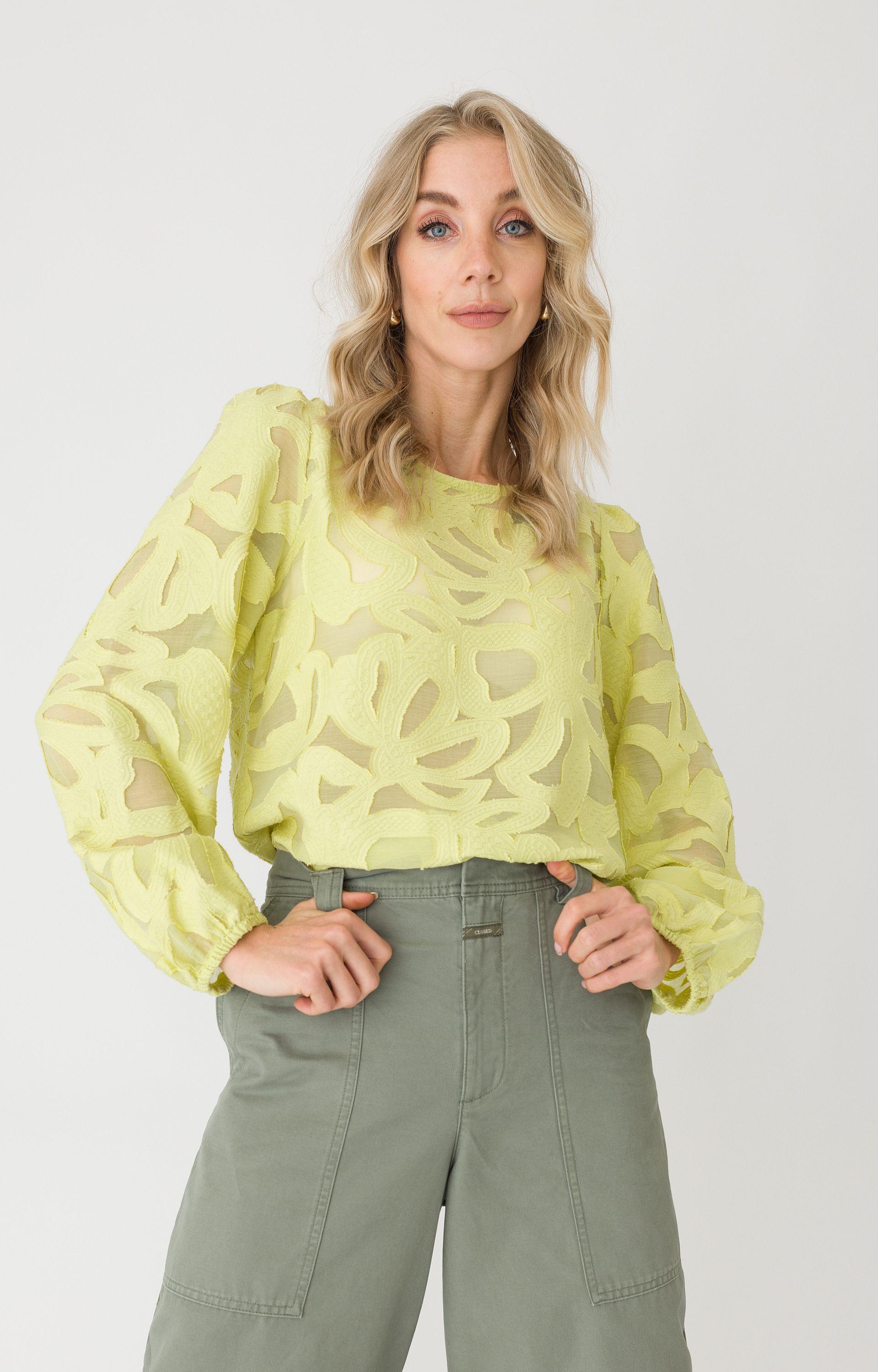 Blouse met structuur