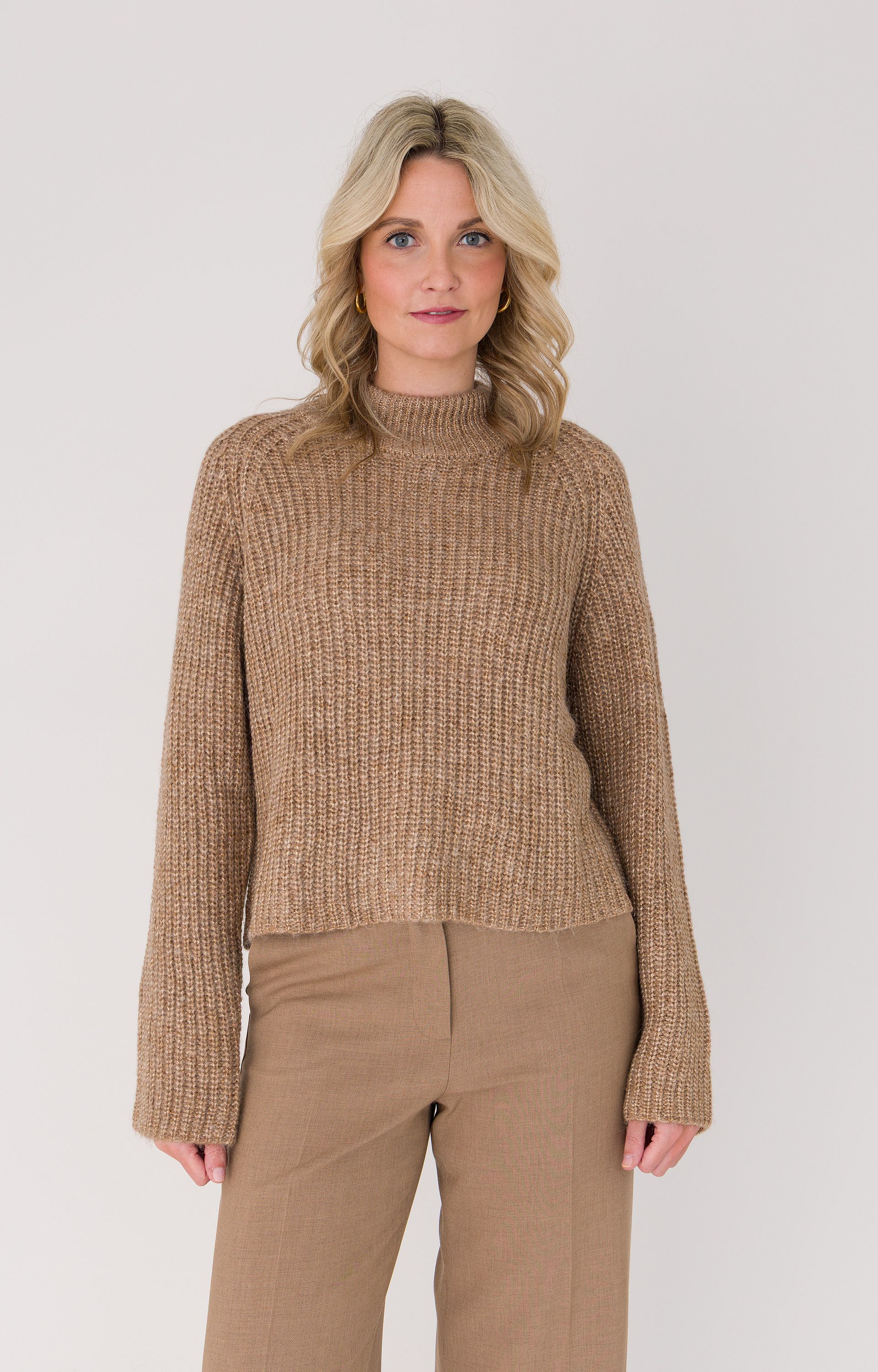 Trui met ribstructuur