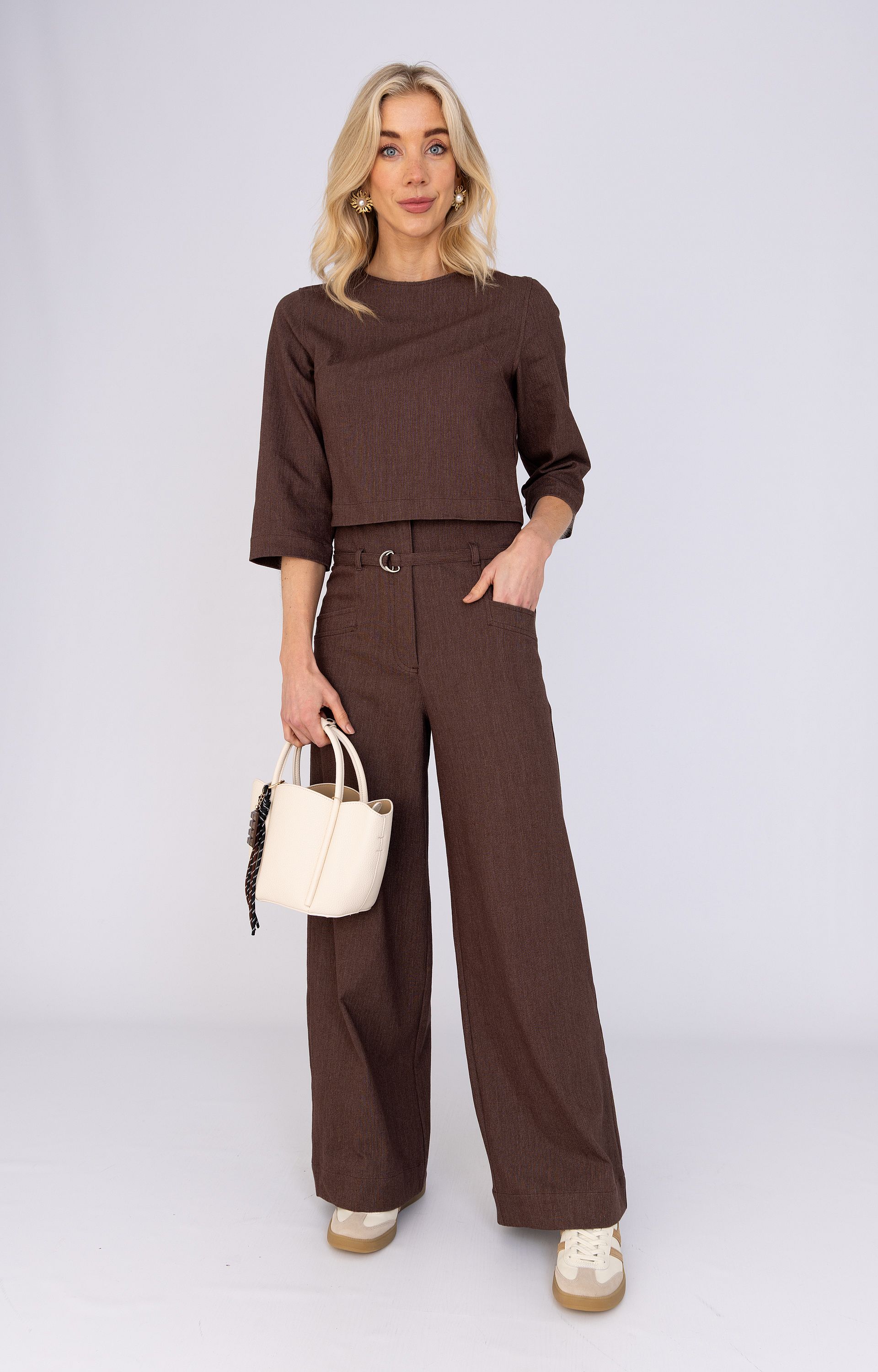 Blouse met knoopsluiting op de rug