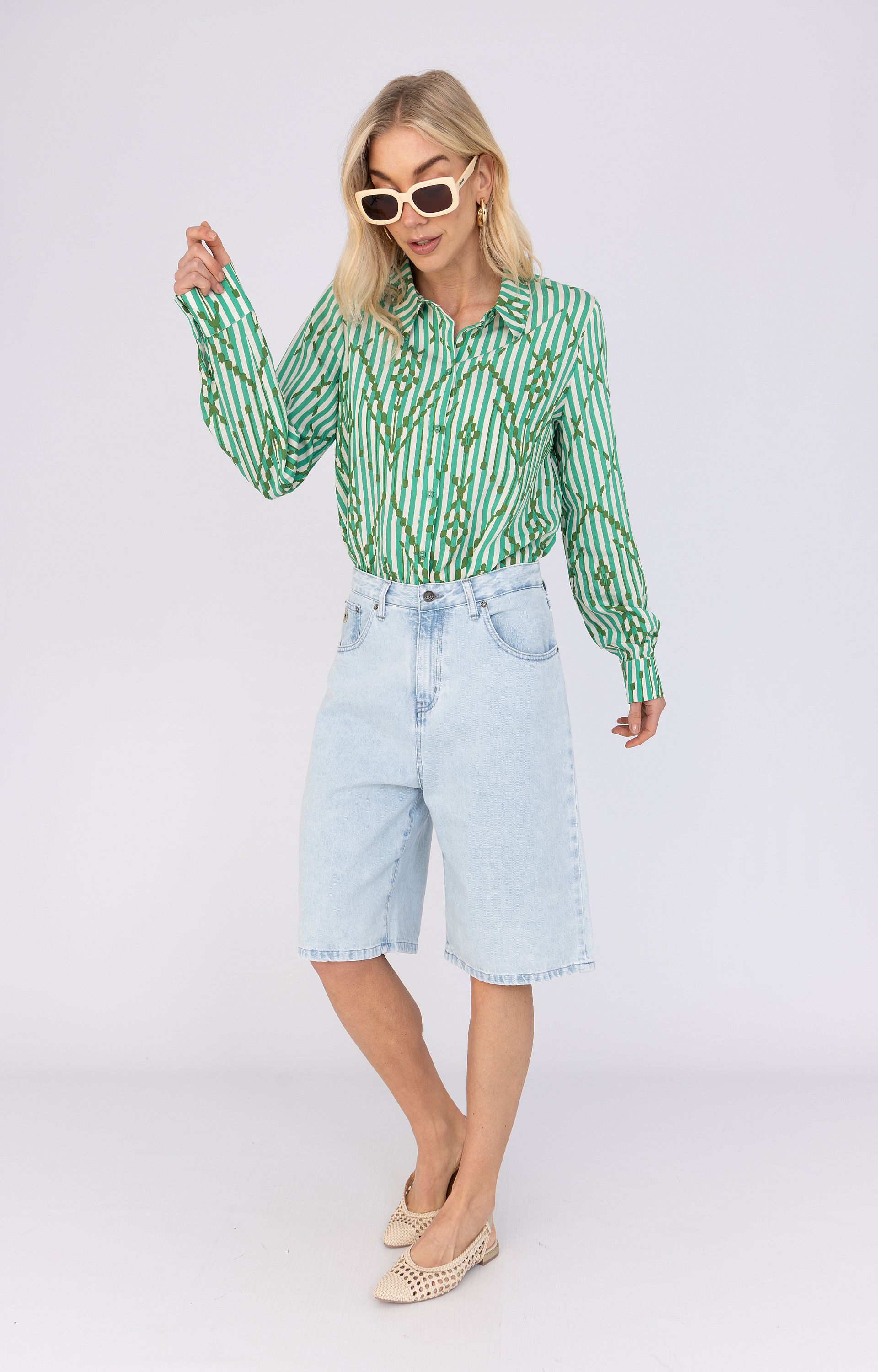 Blouse met strepen 