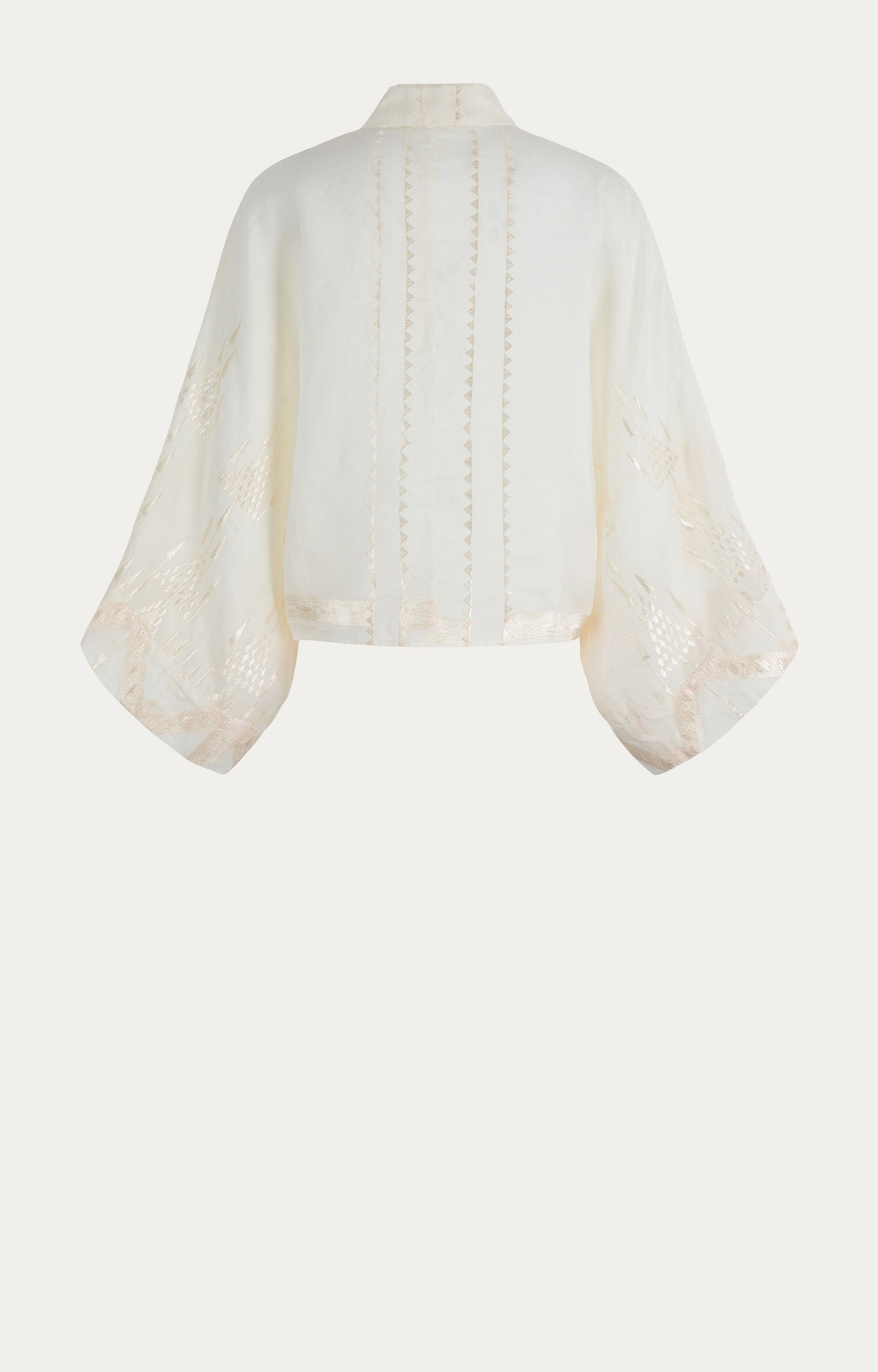 Blouse met borduursels