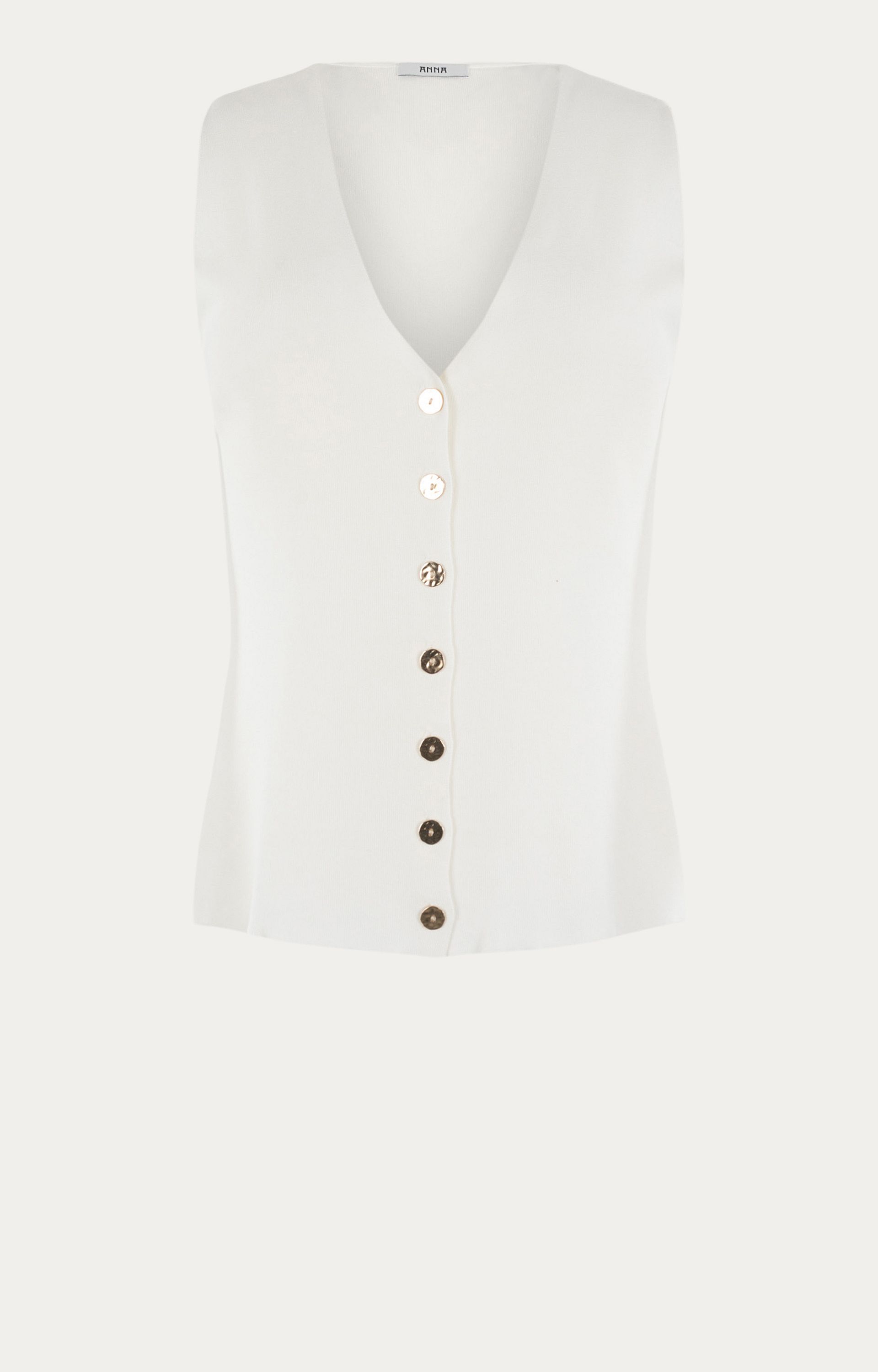 Gilet met gouden knopen