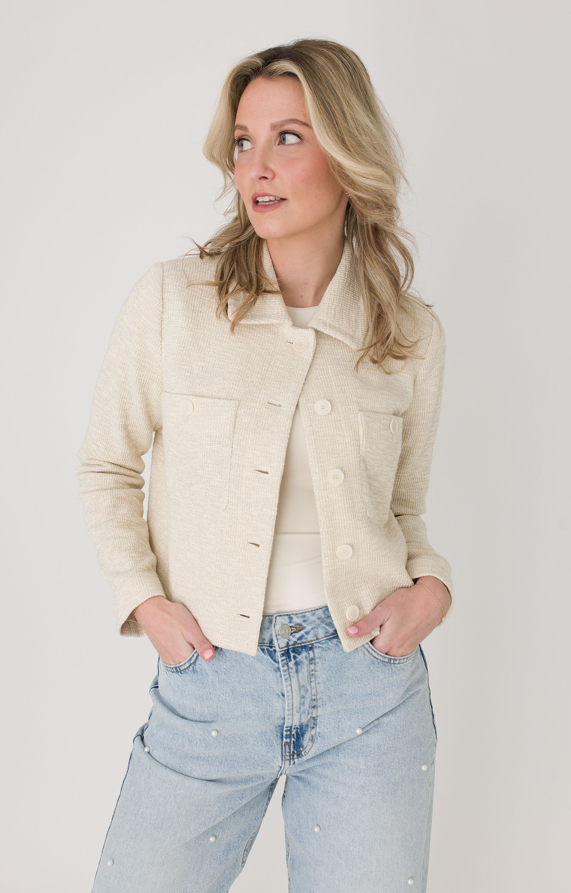 Blazer met glitter