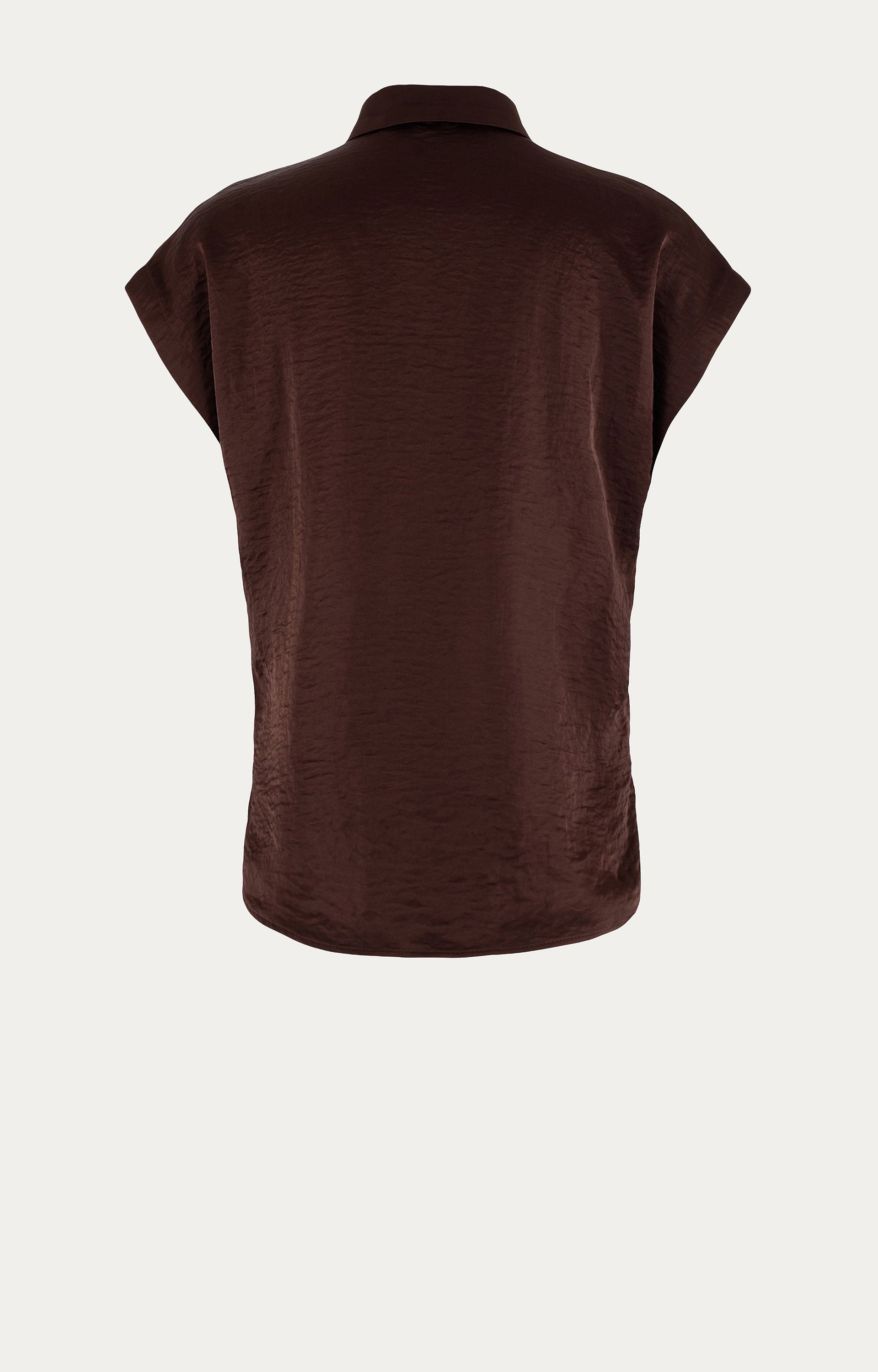 Blouse met satijnlook 