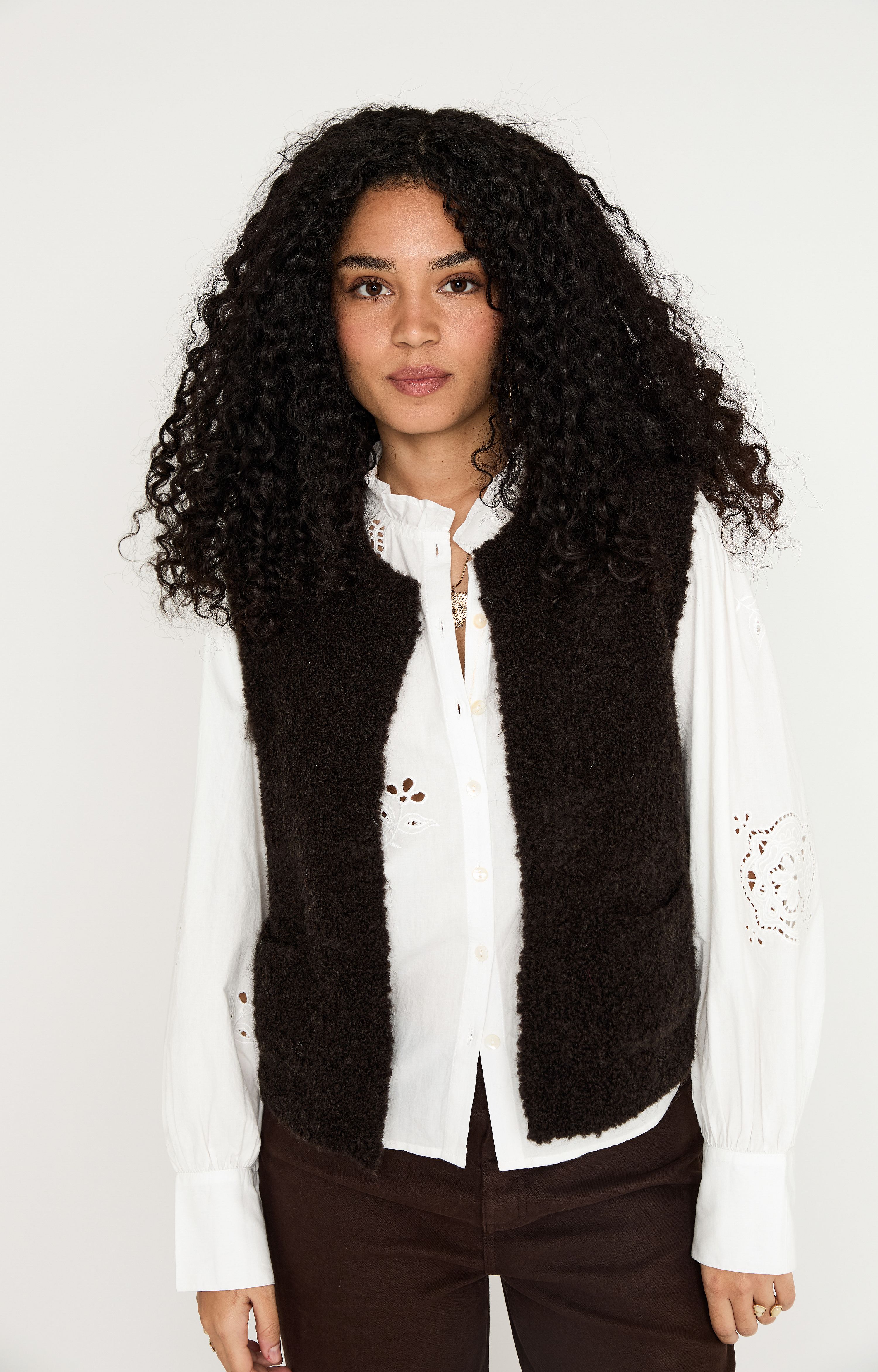 Gilet met structuur Gilet met structuur