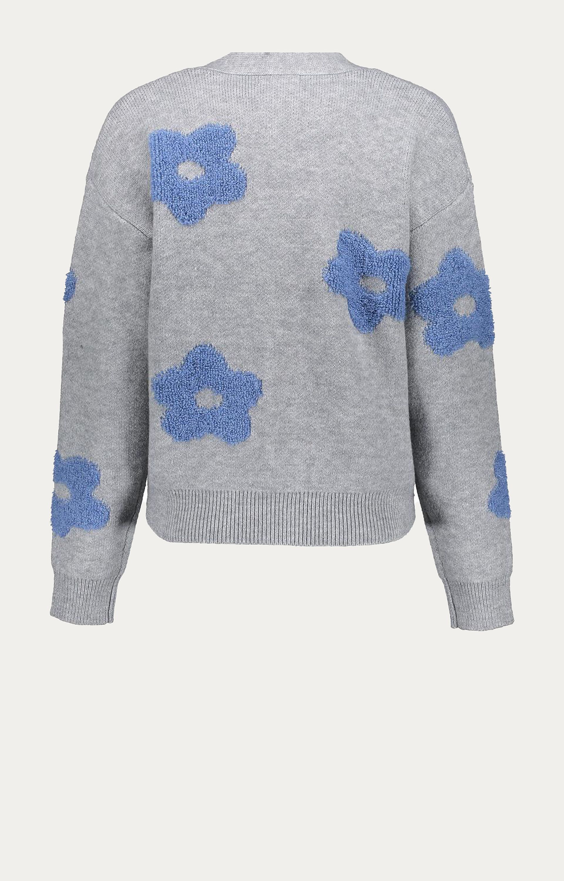 Vest met bloemenmotief 