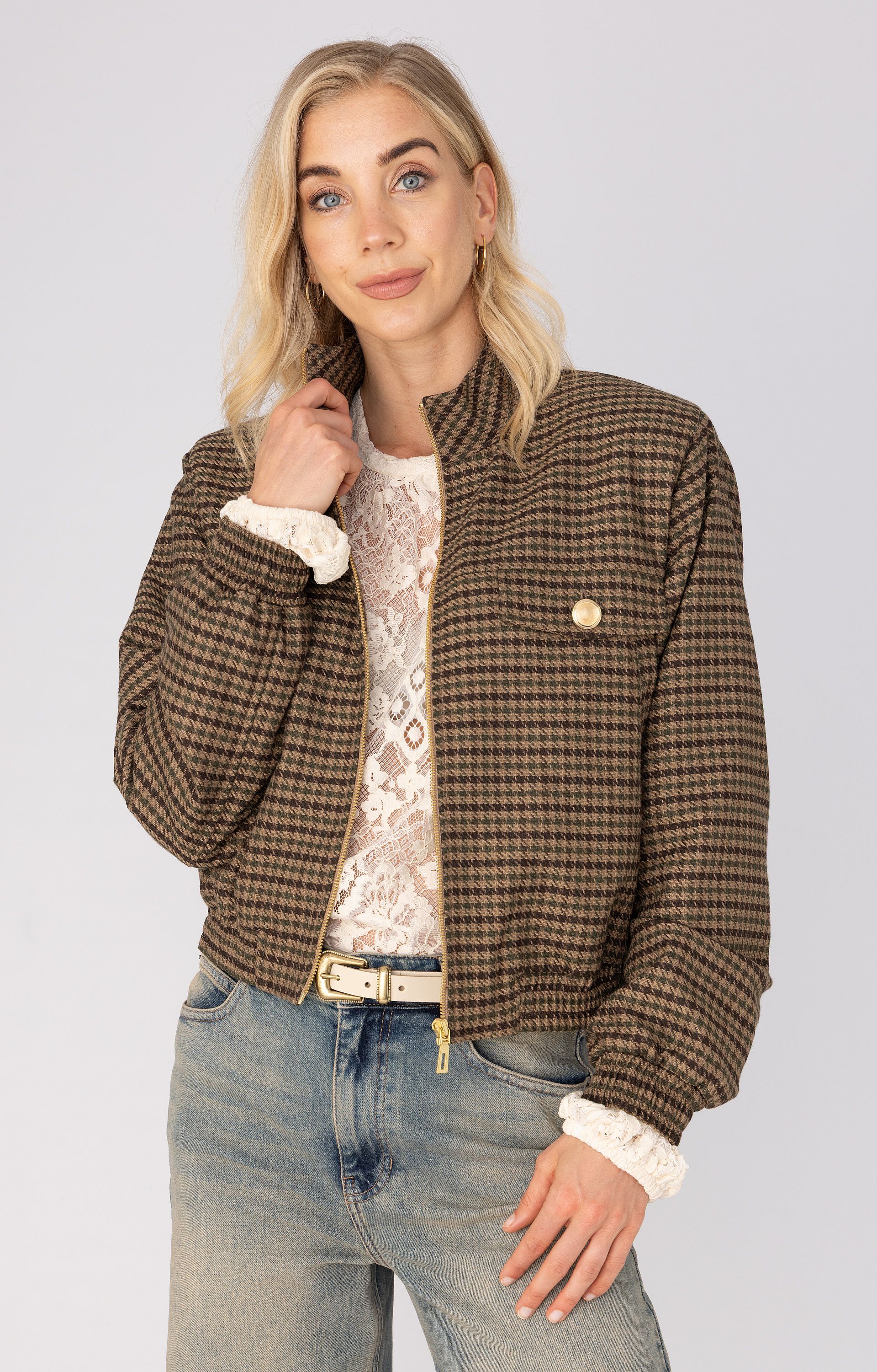 Jacket met ruit 