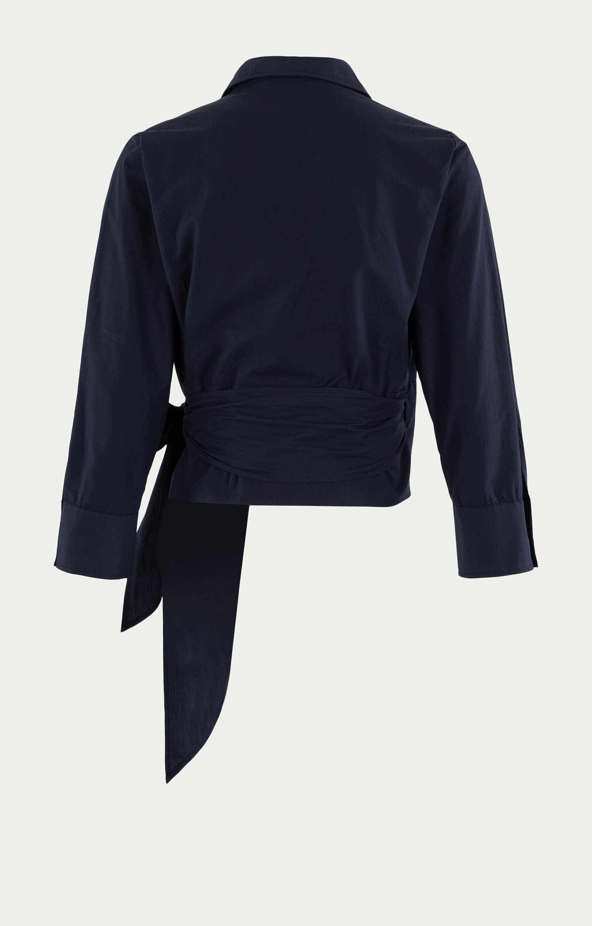 Wikkelblouse van katoenmix