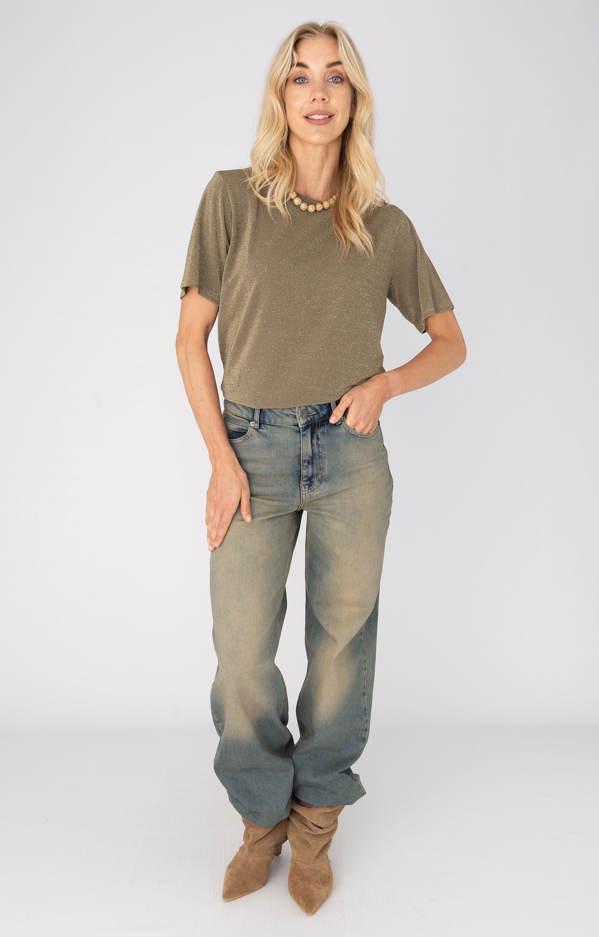 Shirt met glitter