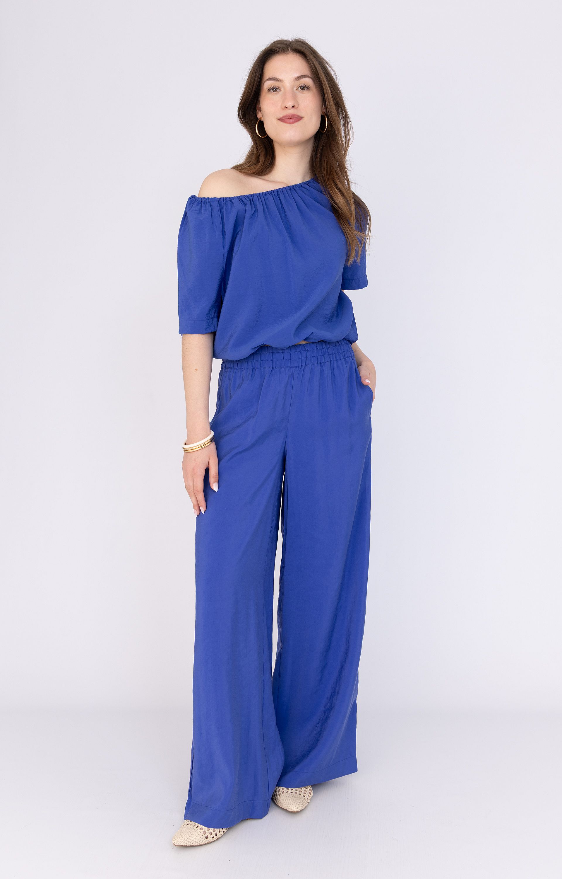 Soepelvallende blouse