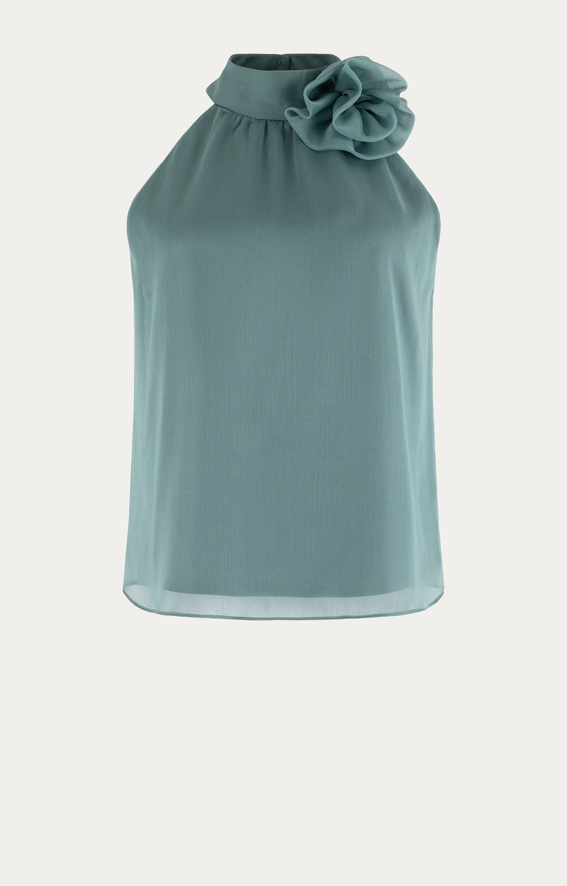 Blouse met halterhals 