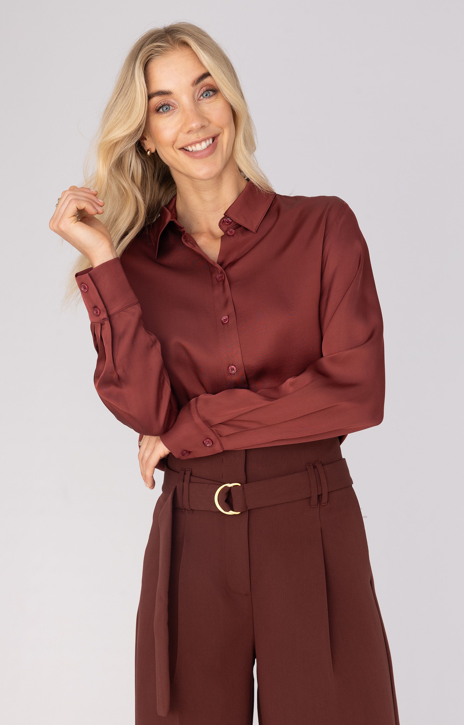 Blouse met glans 