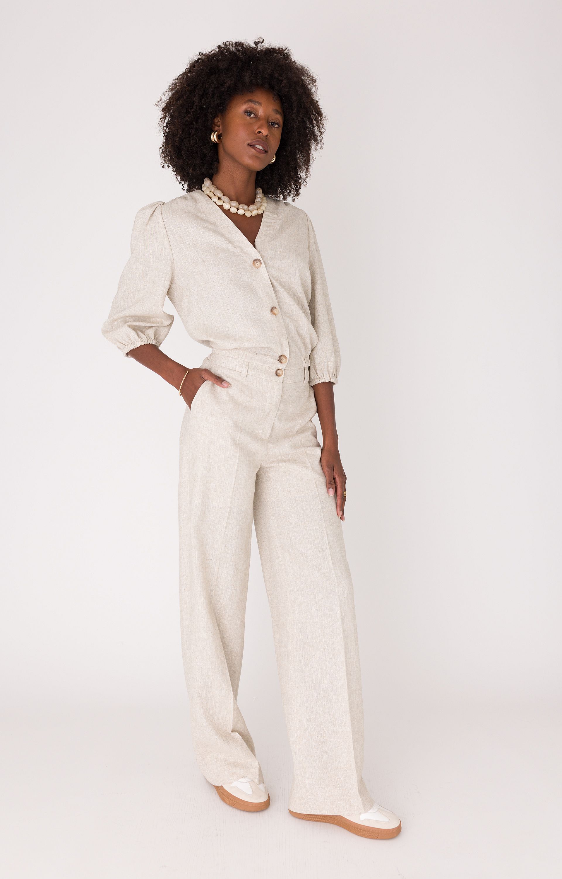 Blouse met lurex