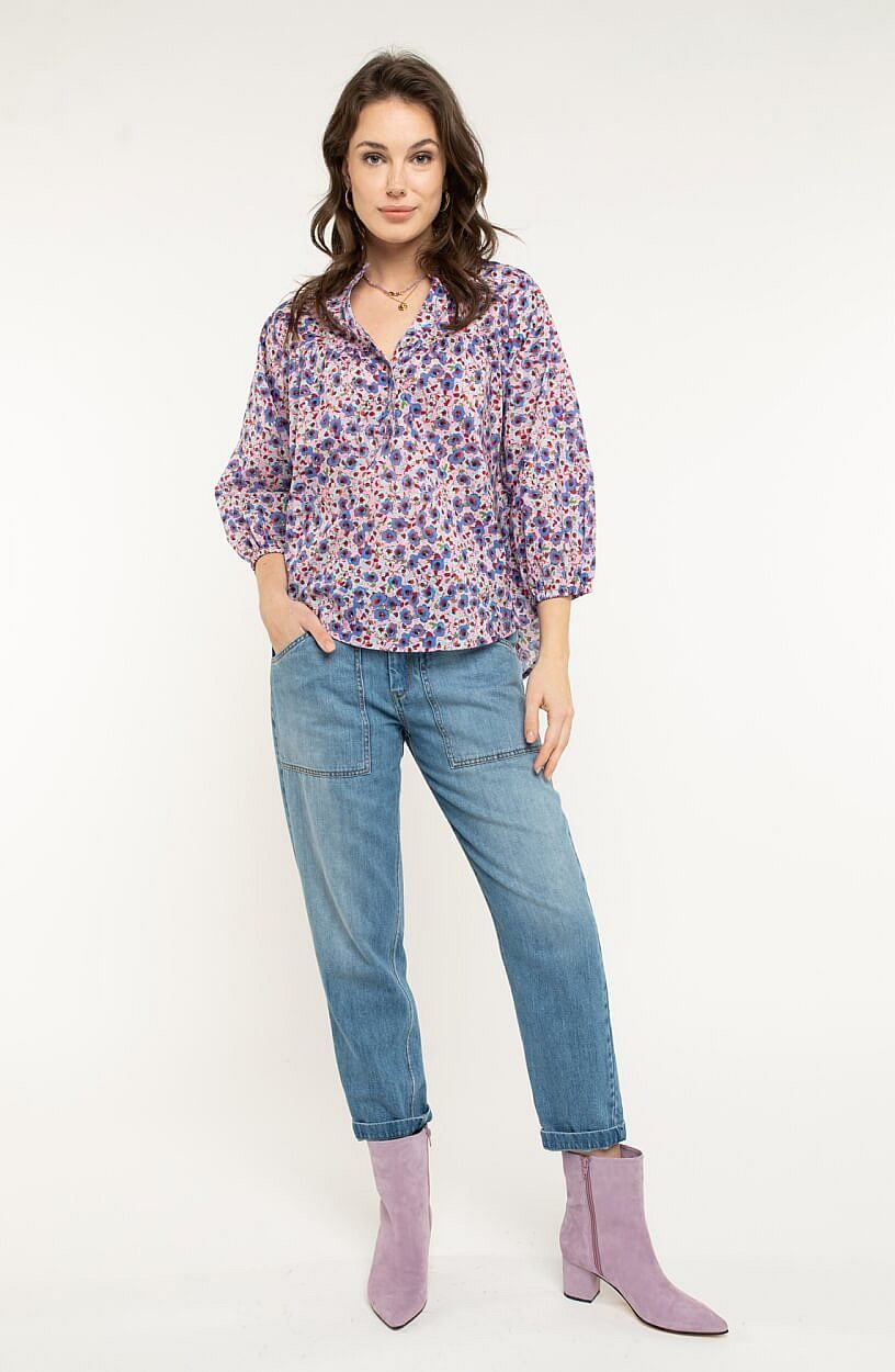 Blouse met bloemdessin