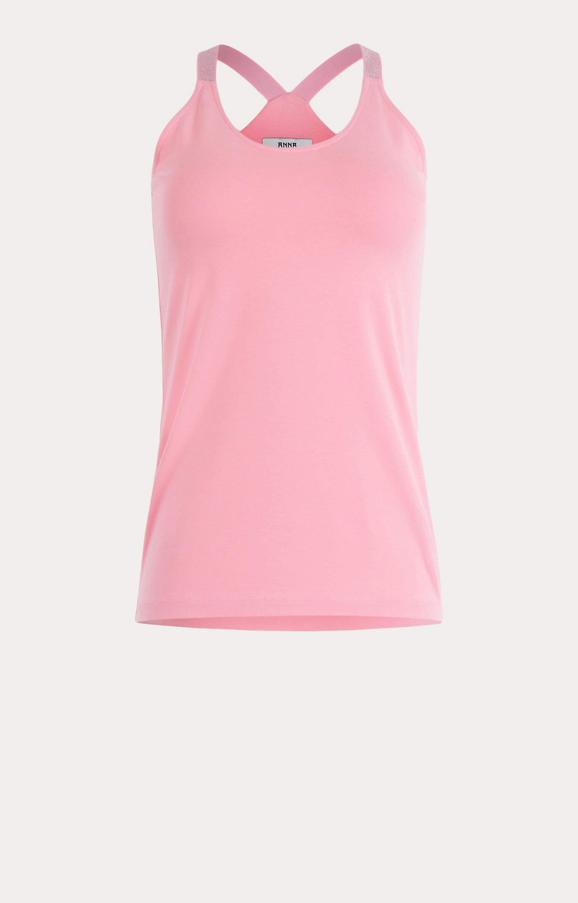 Top met lurexbandjes