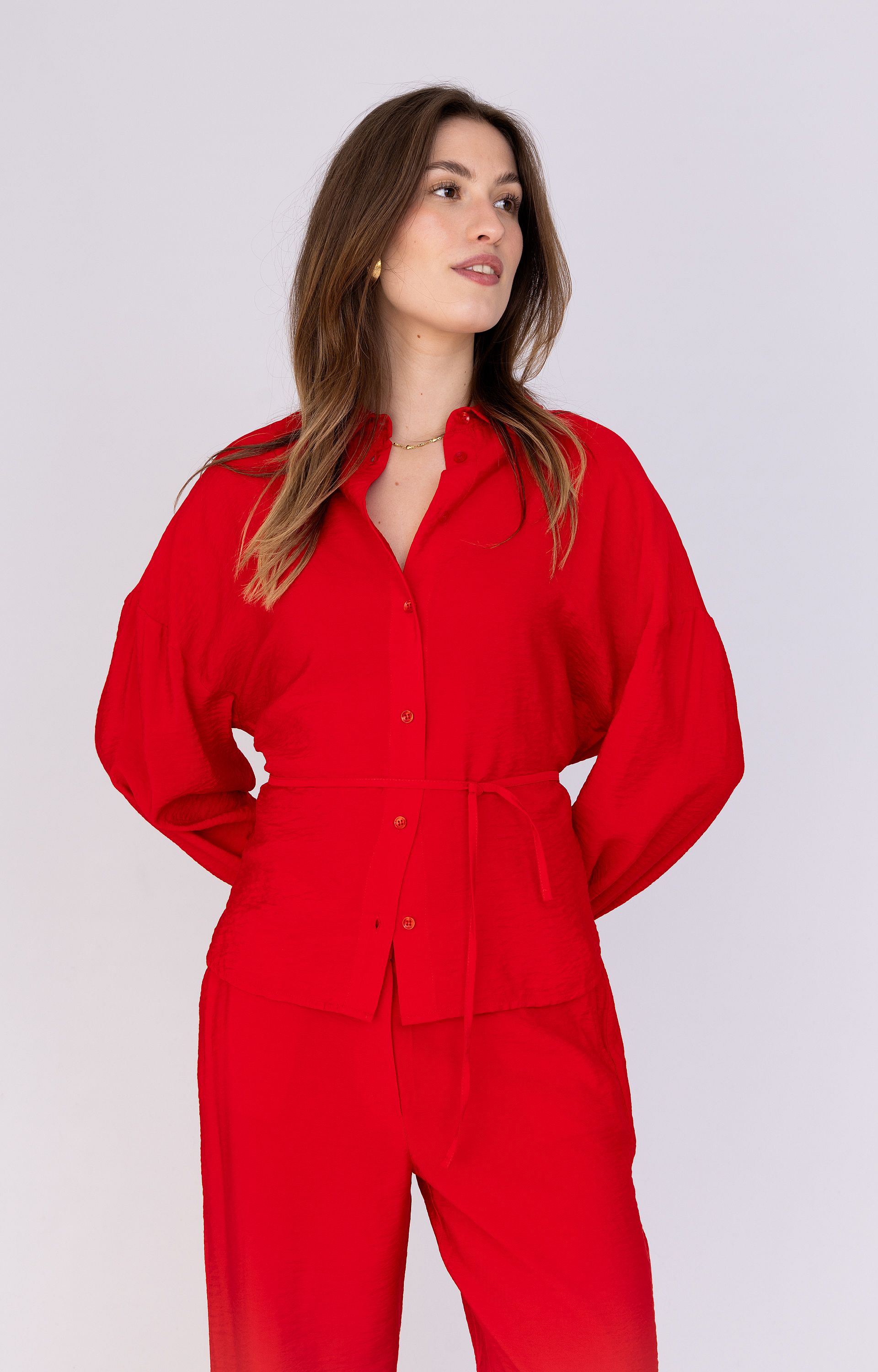 Blouse met strikdetail