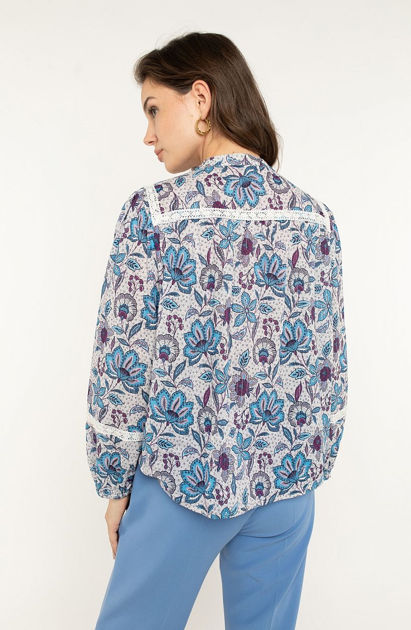 Blouse met floral print