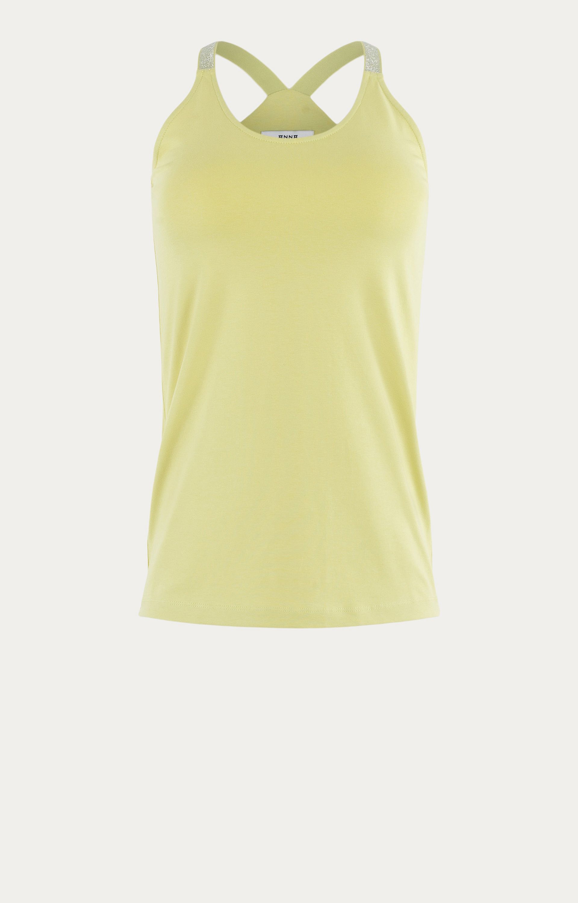 Top met lurexbandjes