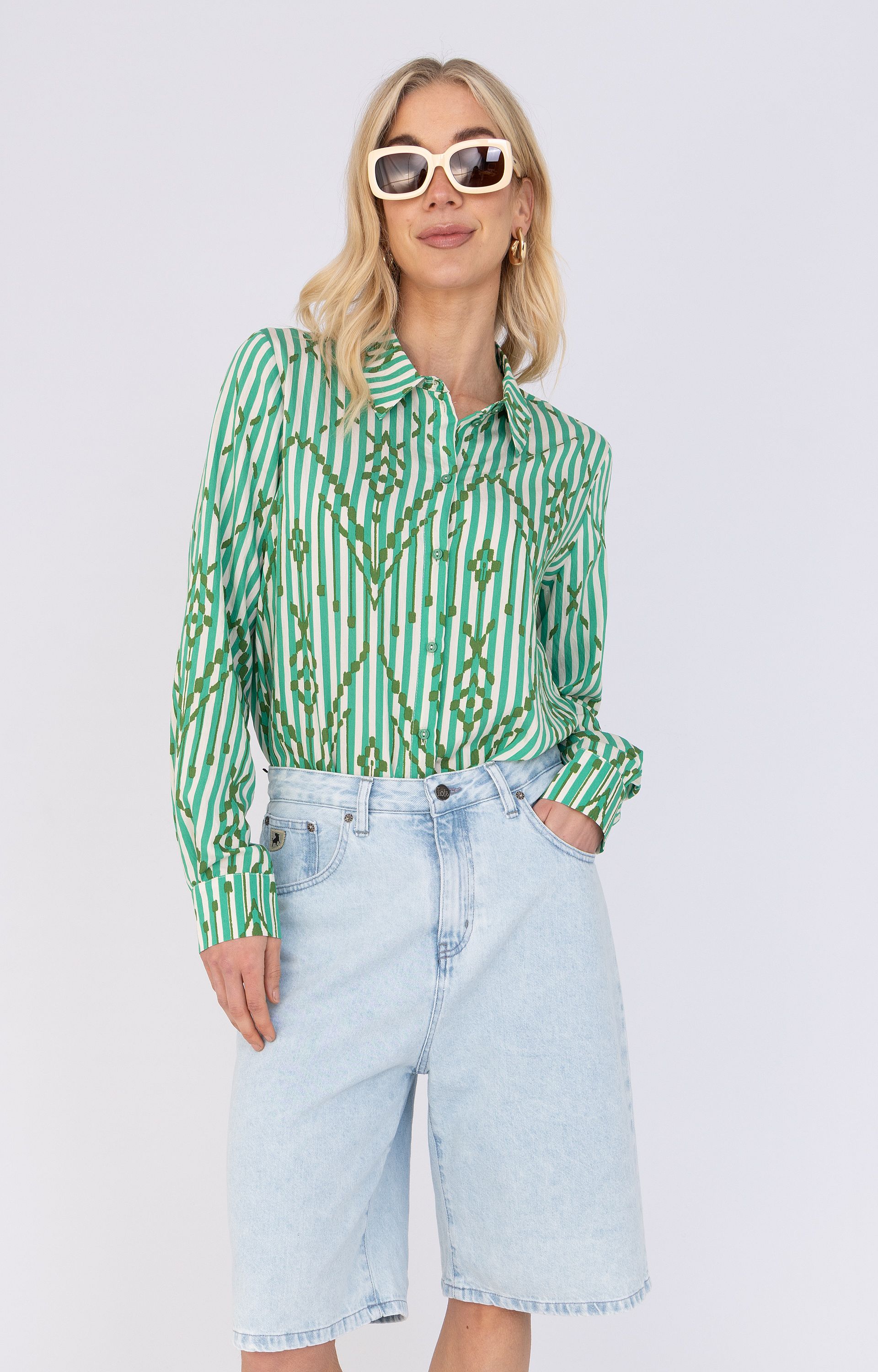 Blouse met strepen 