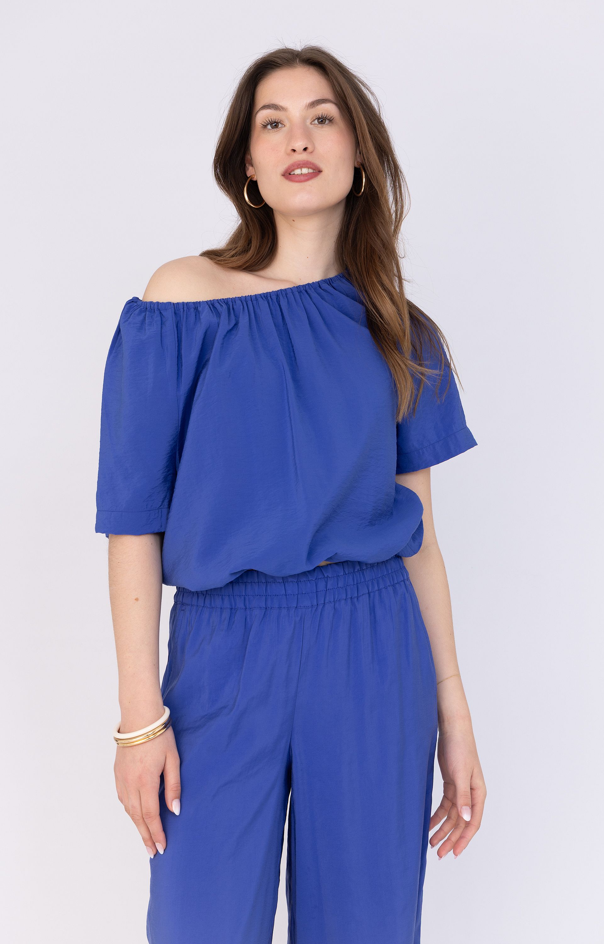 Soepelvallende blouse