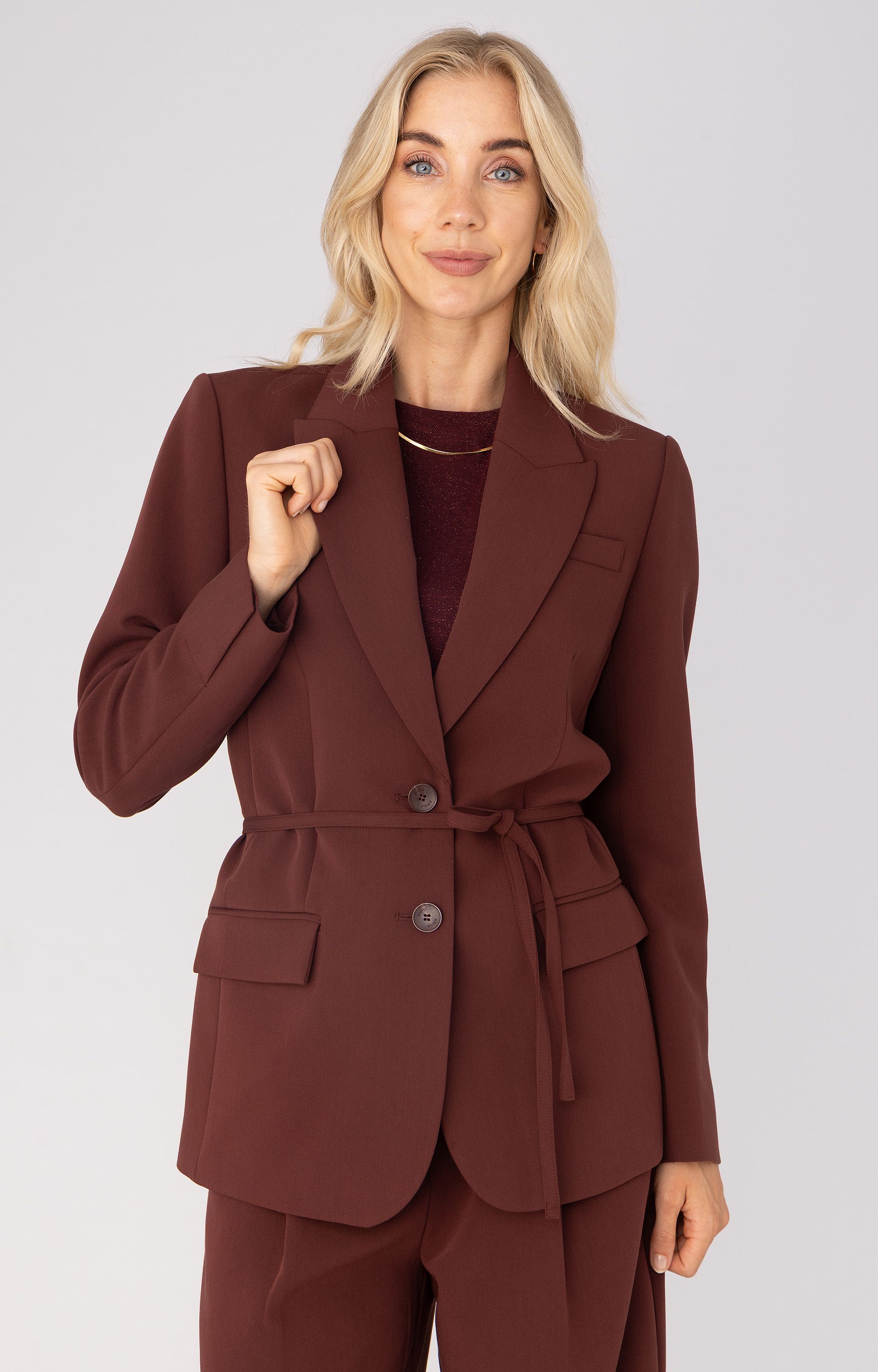 Blazer met ceintuur 