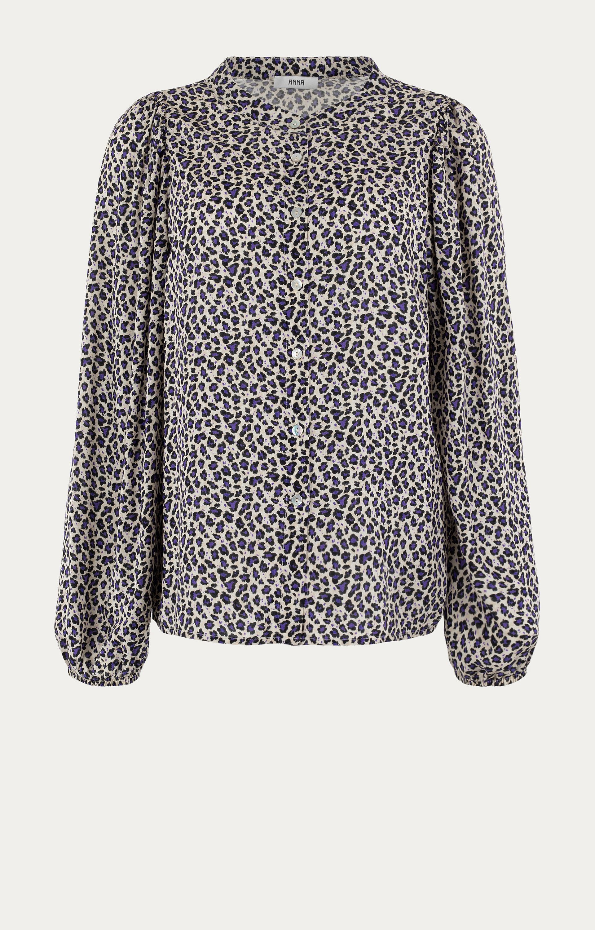 Blouse met panterprint