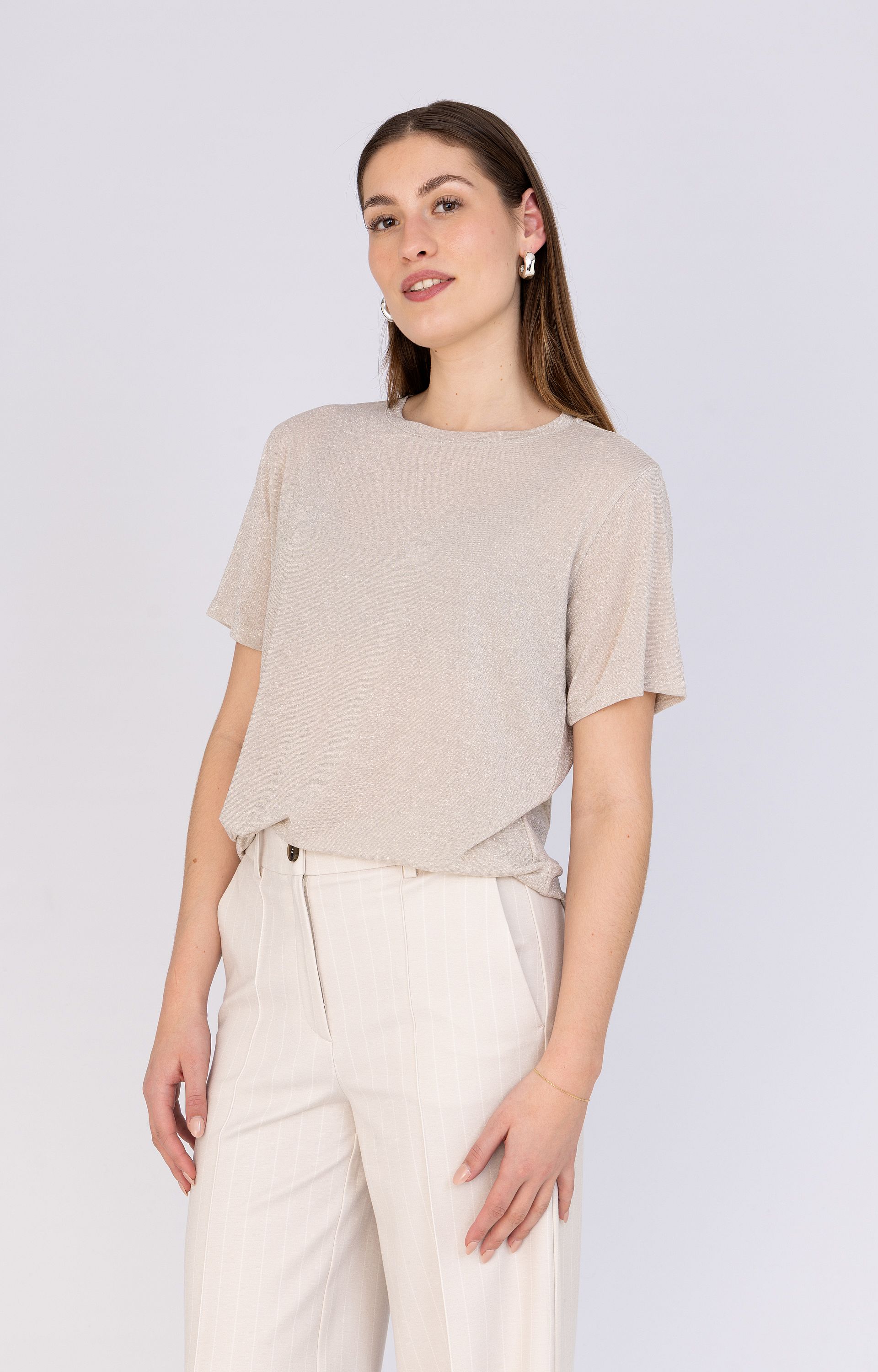 Shirt met lurex