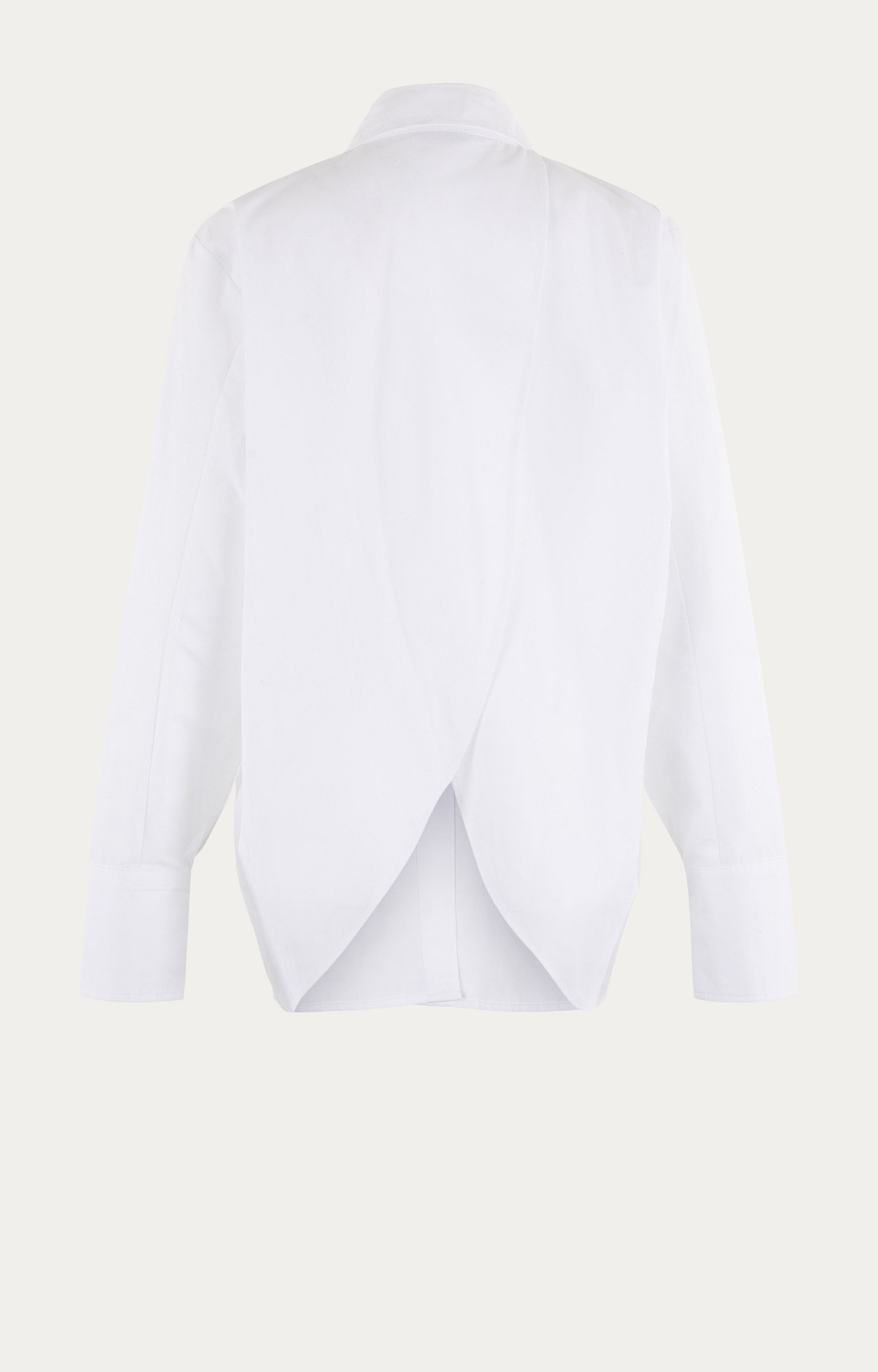 Blouse met splitrug
