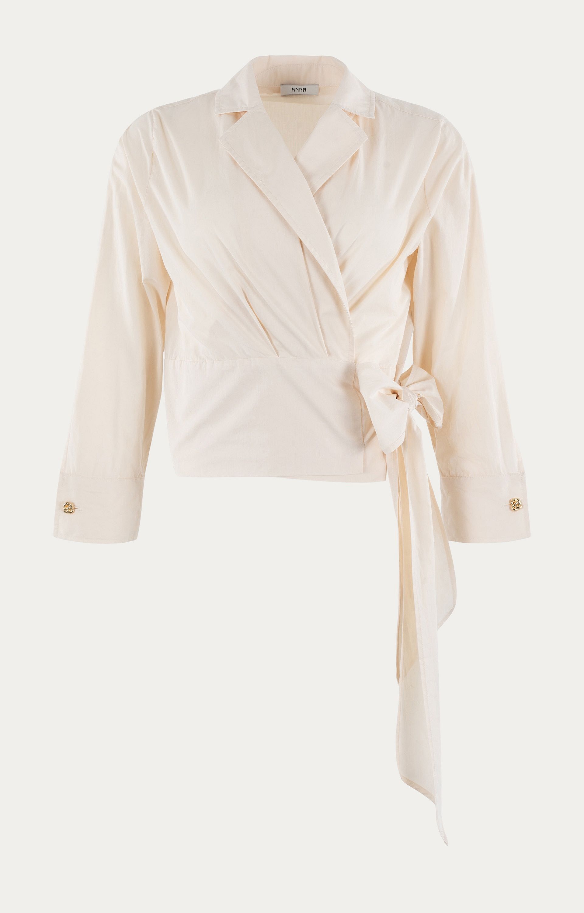 Wikkelblouse van katoenmix