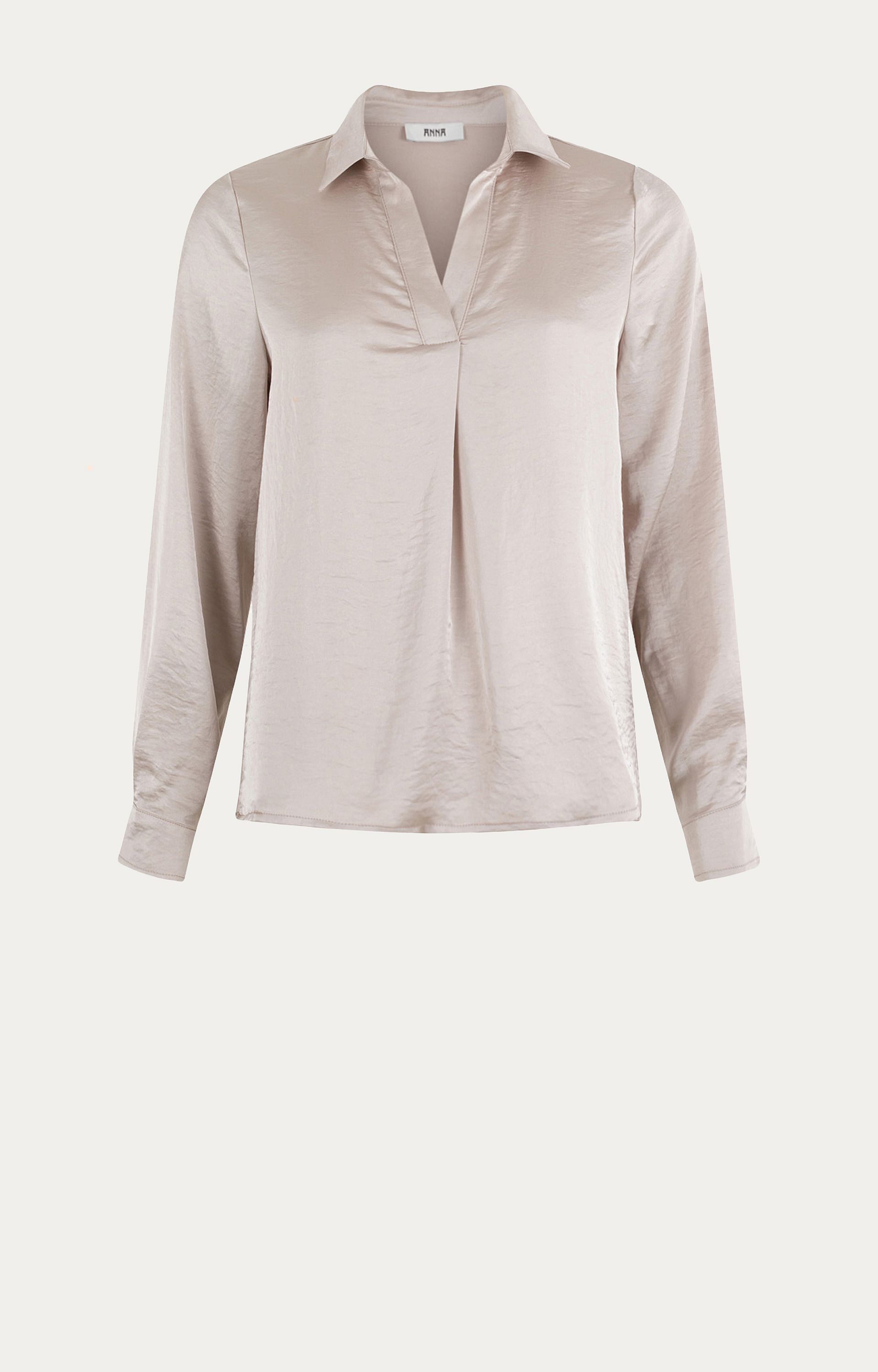 Blouse met satijnlook