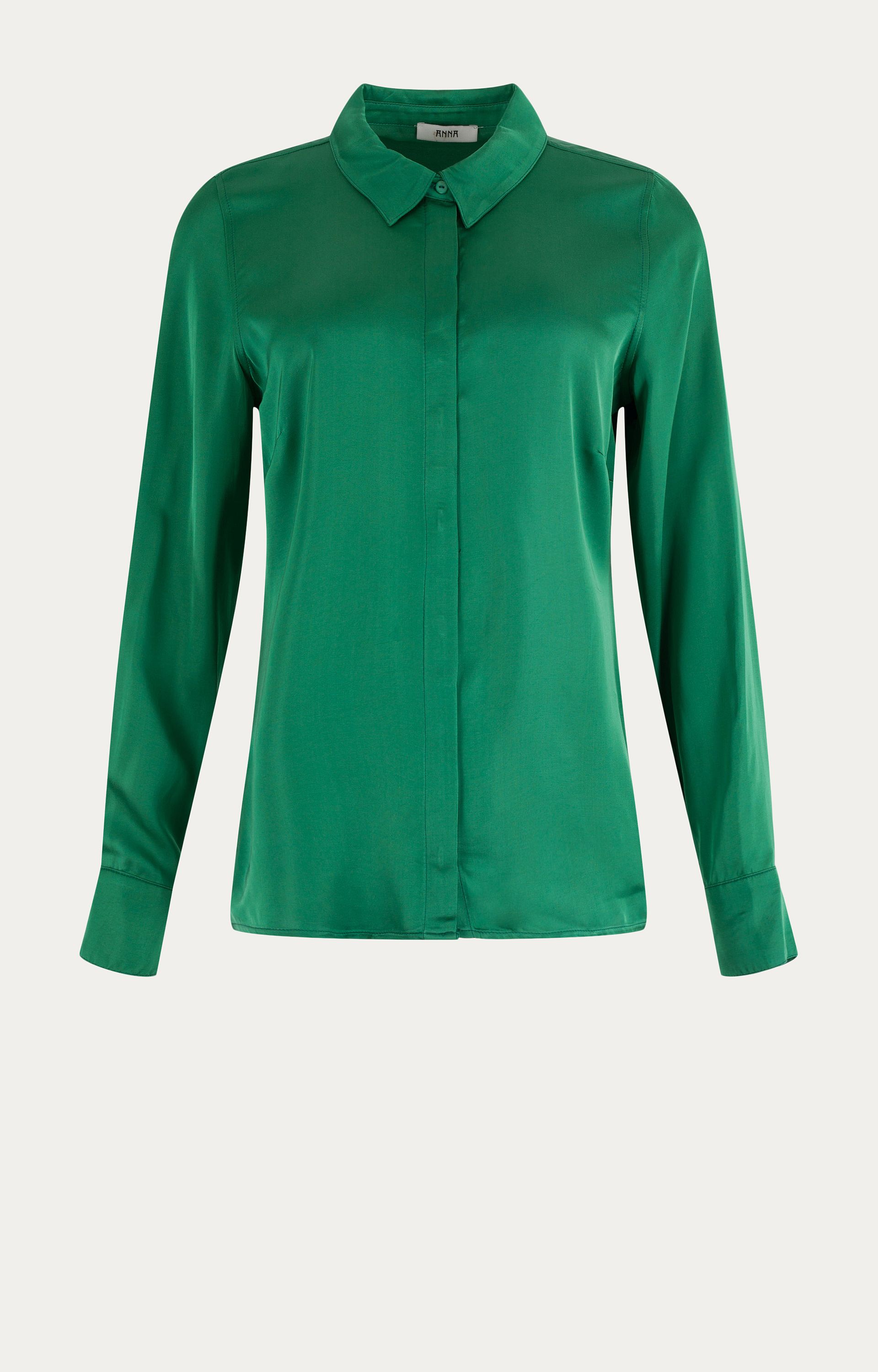Blouse met satijnlook