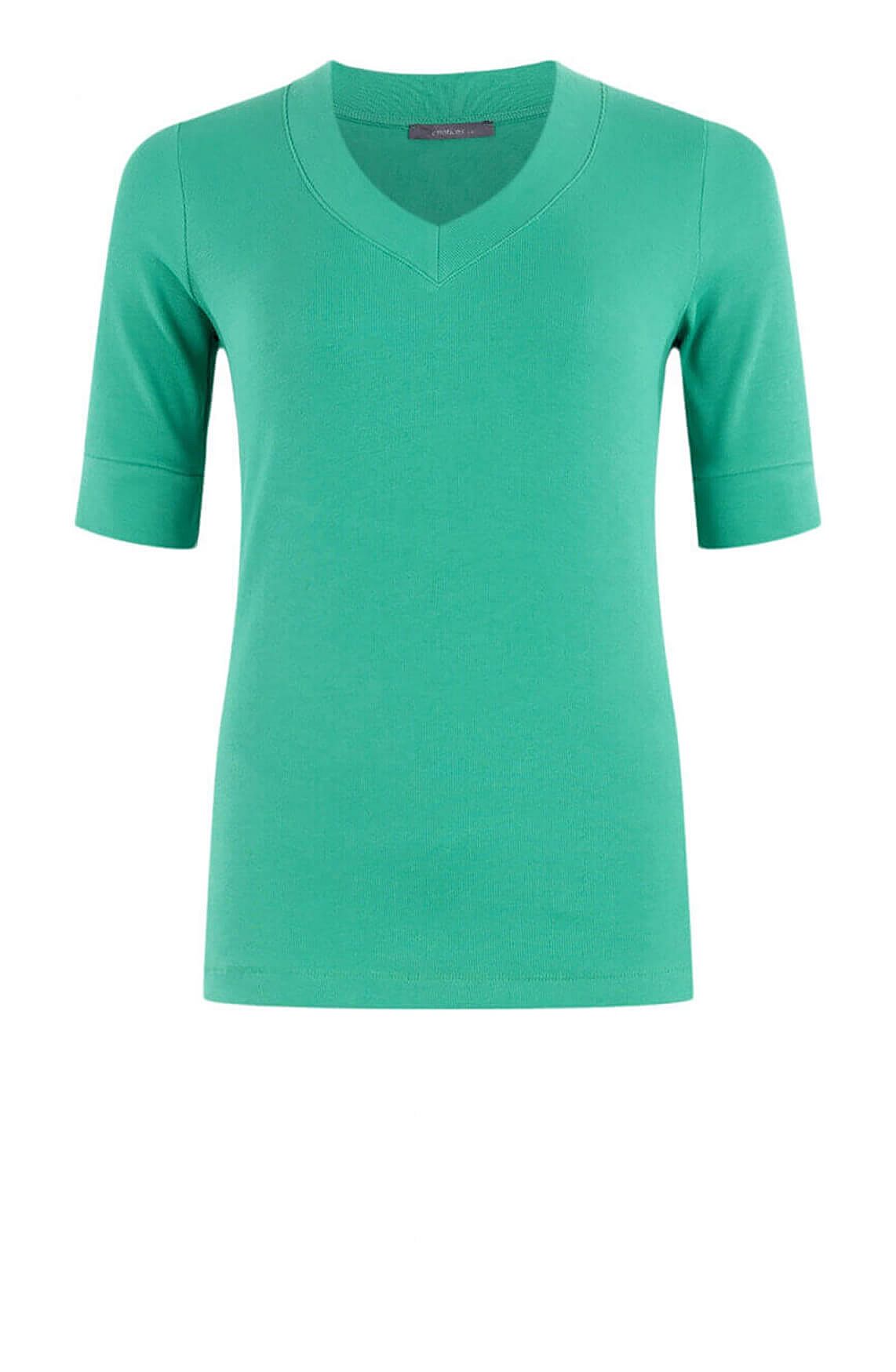 Shirt met ribstuctuur